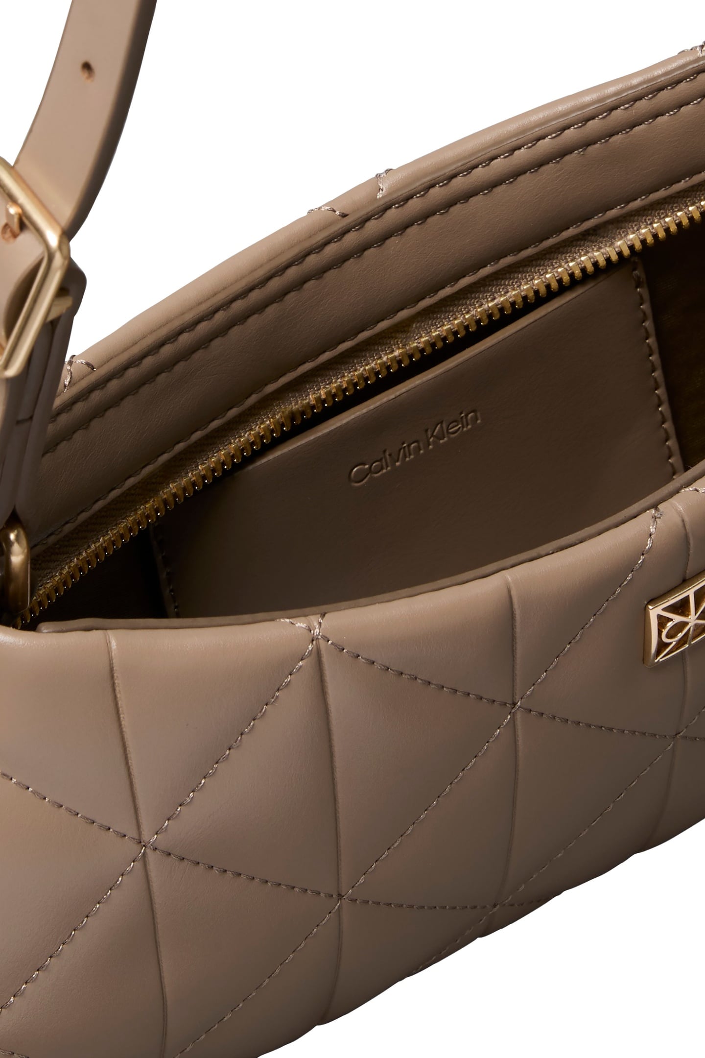 QUILTED SMALL SHOULDER BAG DESERT TAUPE 5