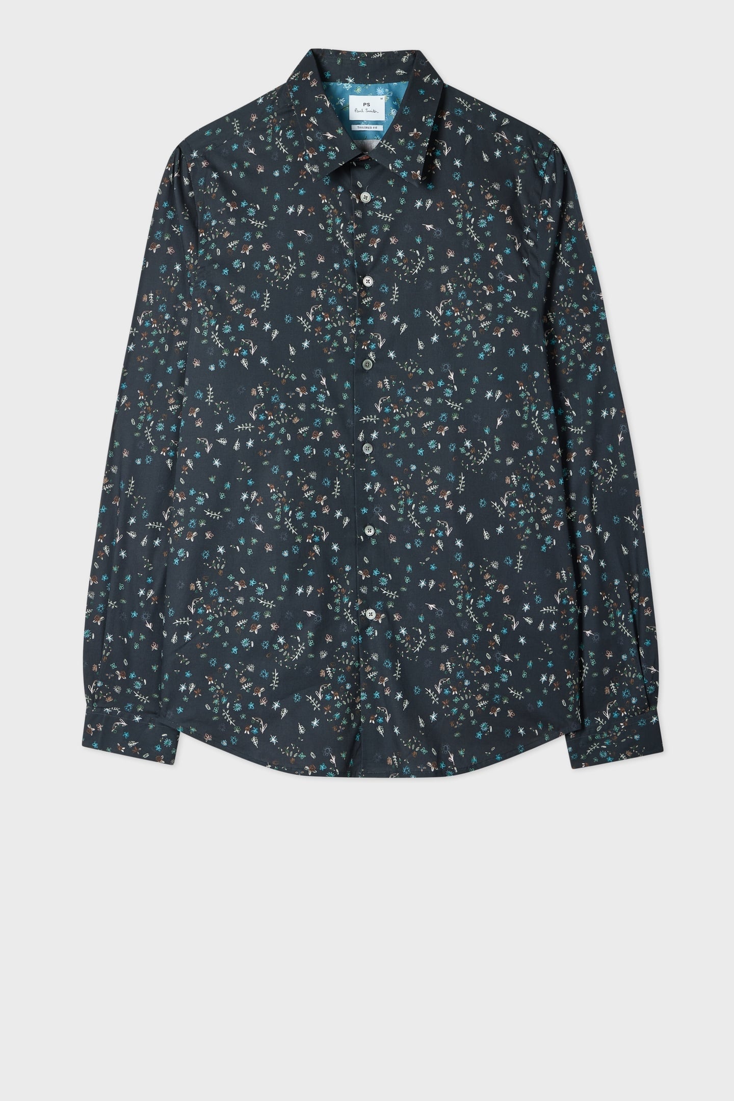 LS TAILORED FIT SHIRT VERY DARK NAVY 1