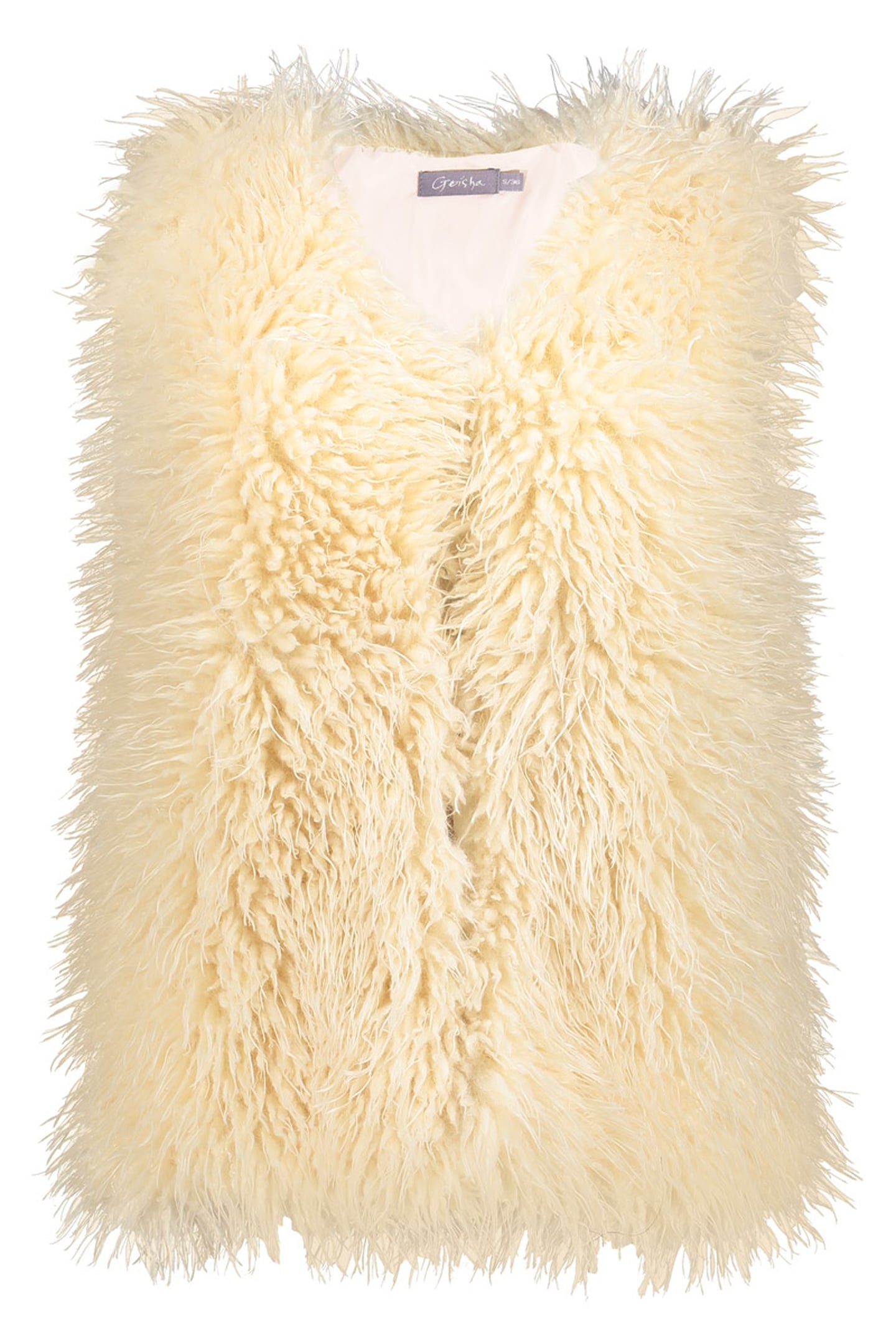 GILET HAIRY FAKE FUR OFF-WHITE 1