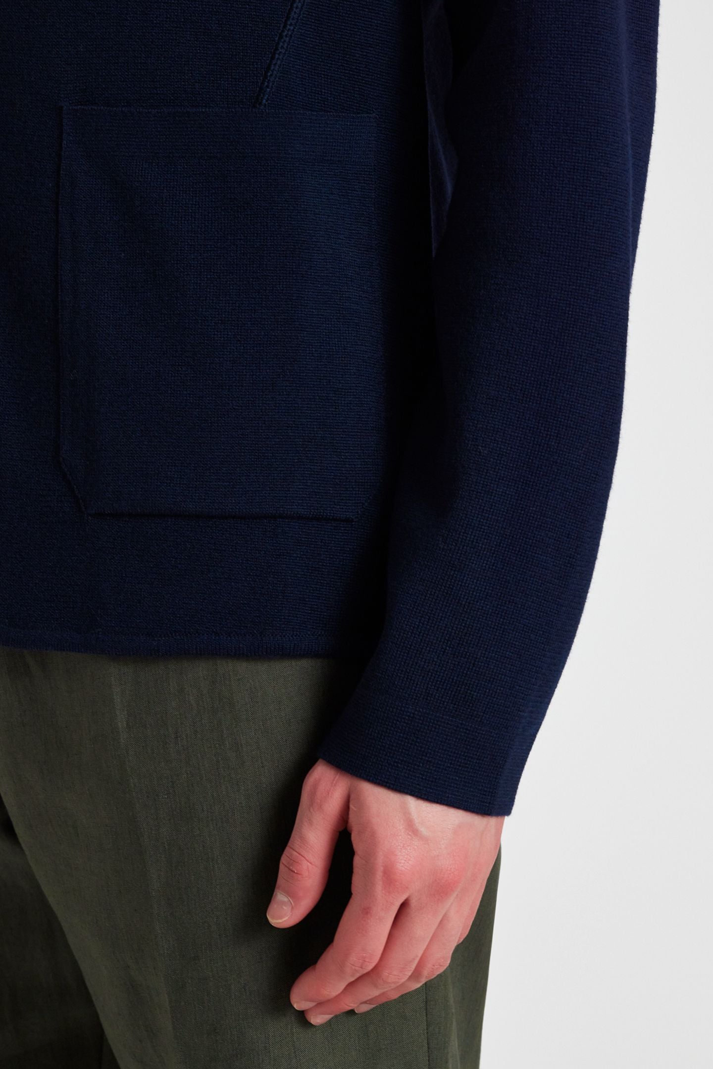 KNITTED JACKET VERY DARK NAVY 9