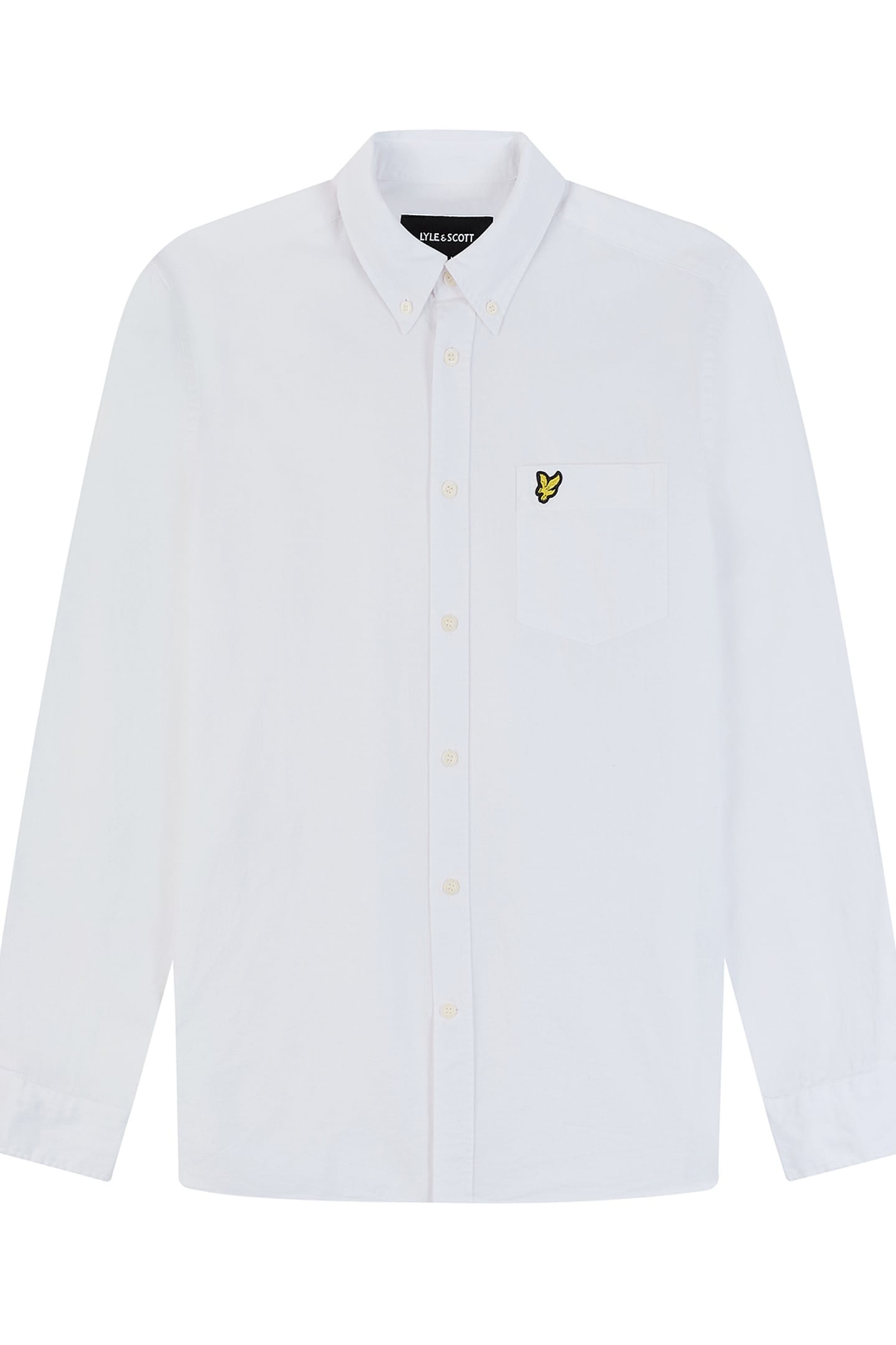 COTTON LINEN BUTTON DOWN SHIRT WHITE 4