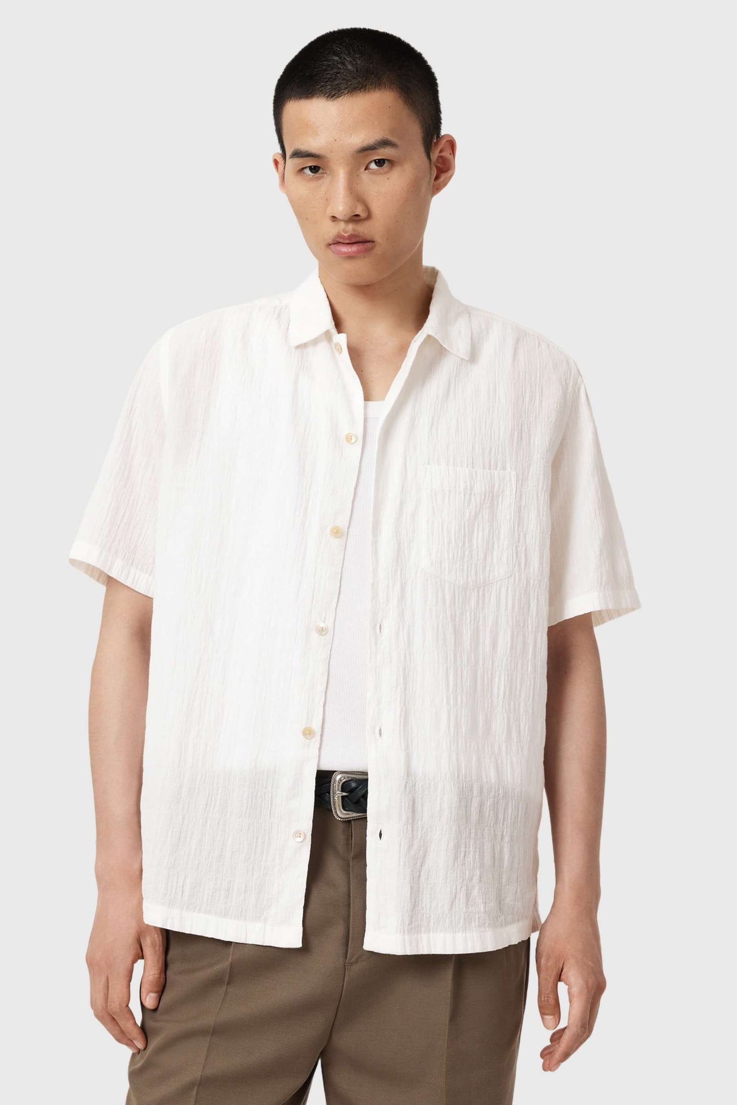 WALTON SS SHIRT OFF WHITE 1