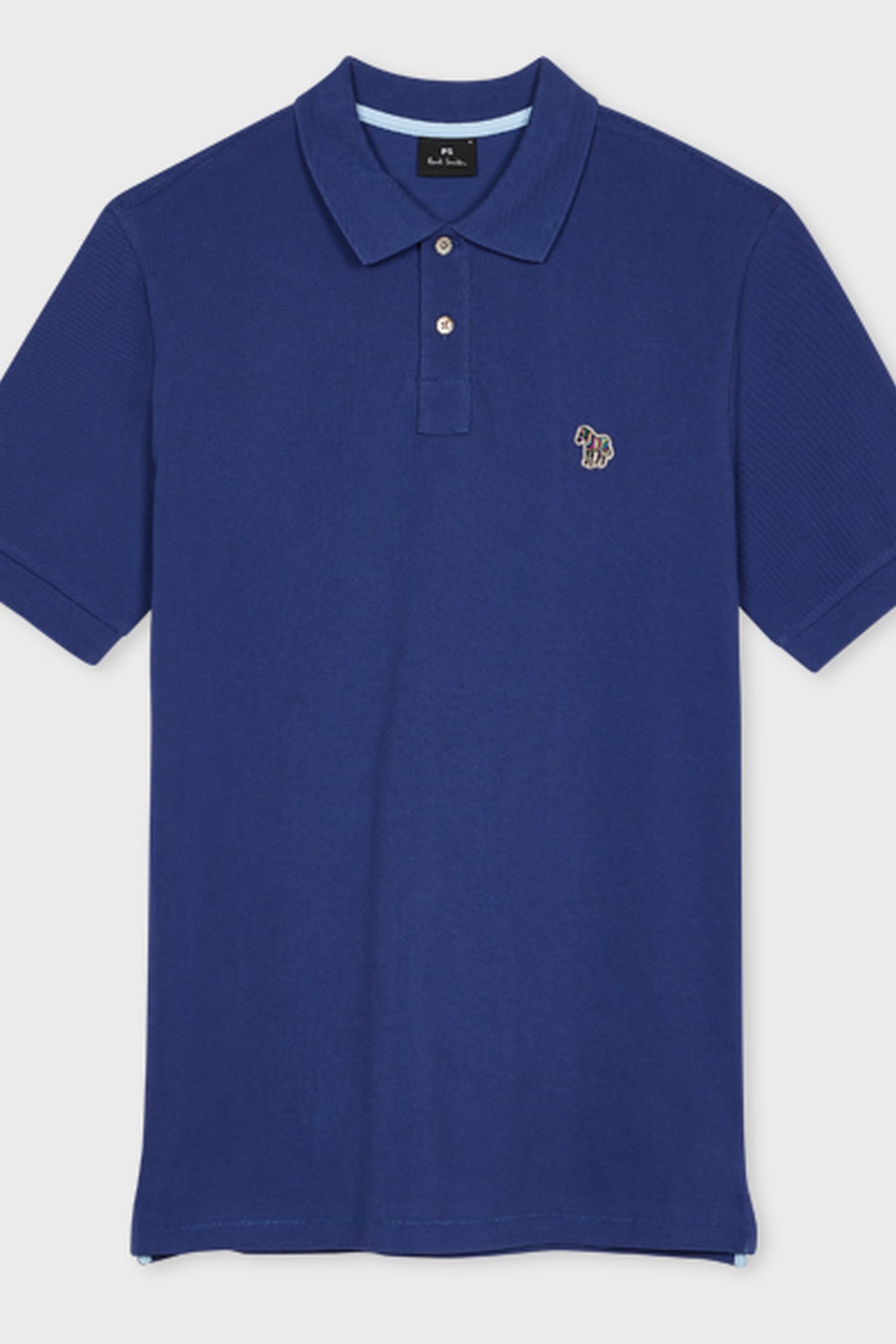 REG FIT SS POLO SHIRT ZEBRA INDIGO 2