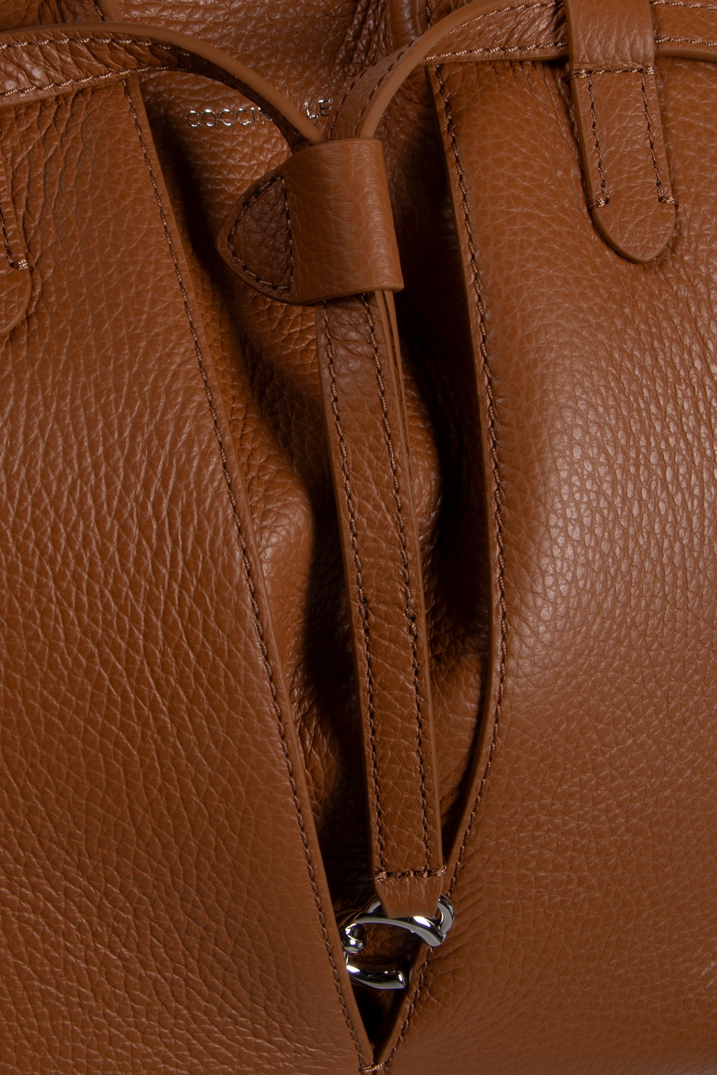 MEDIUM LEATHER TOTE BAG IN BROWN 5