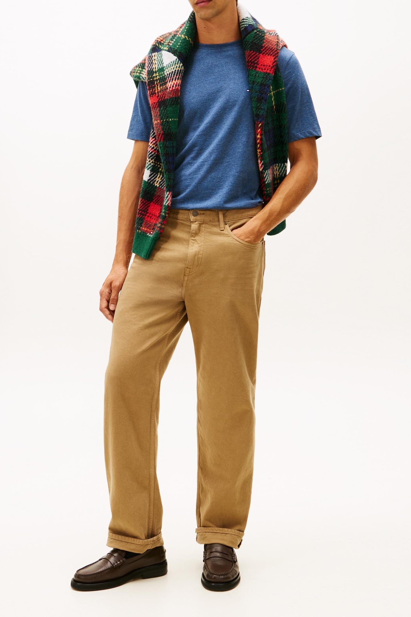 ESSENTIAL REGULAR FIT T-SHIRT AEGEAN SEA HEATHER 3