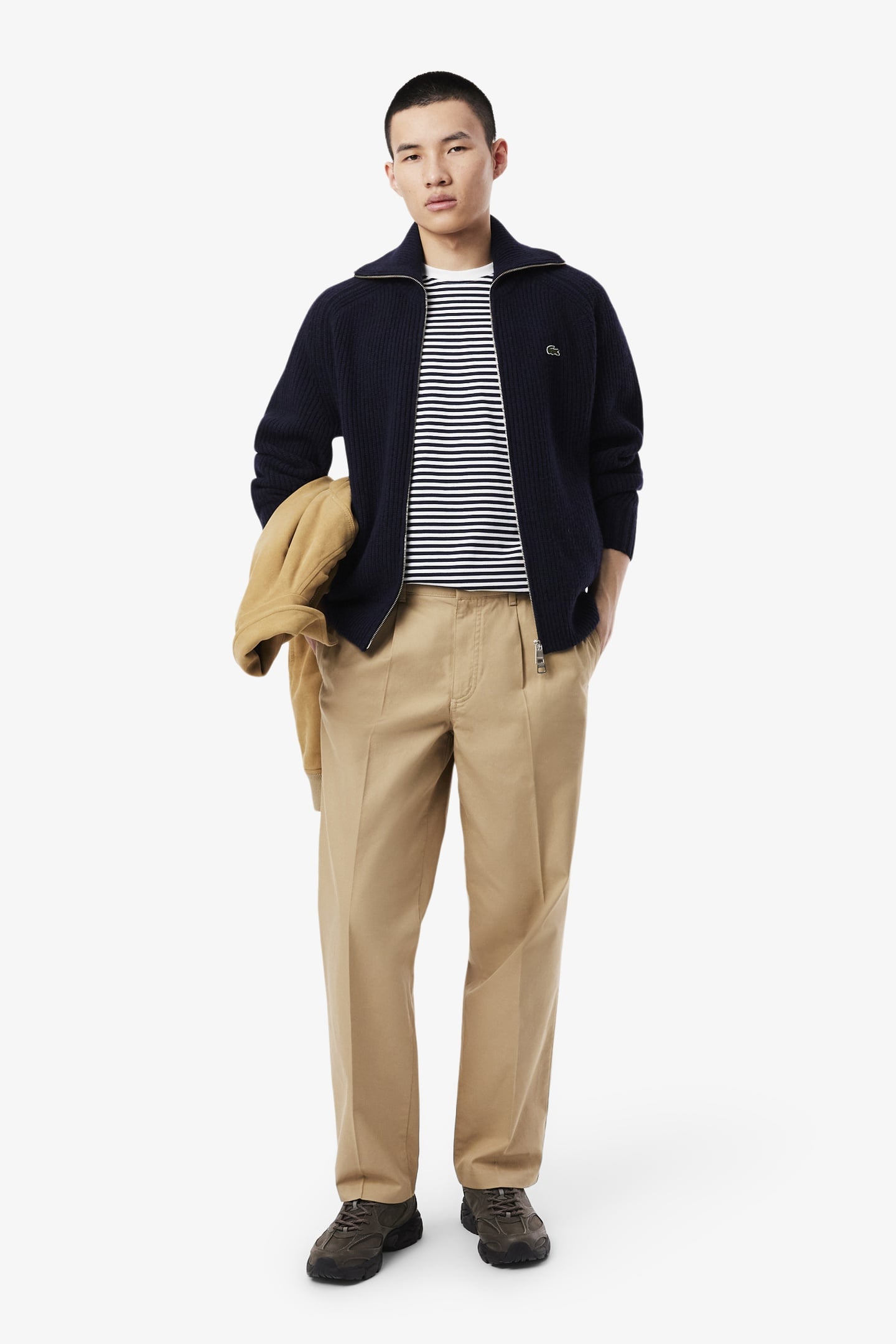 TEE-SHIRT WHITE/NAVY BLUE 5