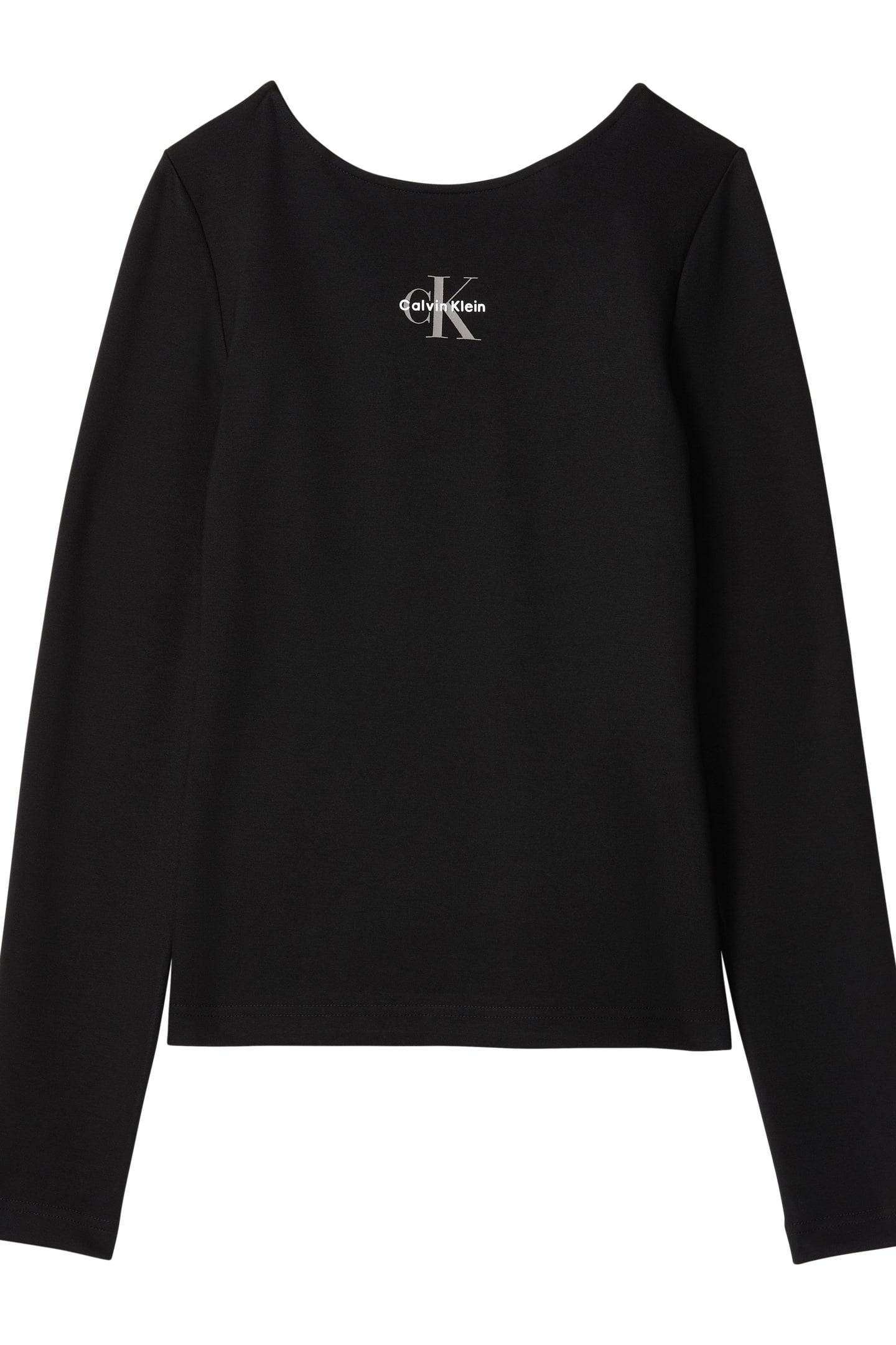 LS SCOOP MONOLOGO BLOUSE BLACK 6