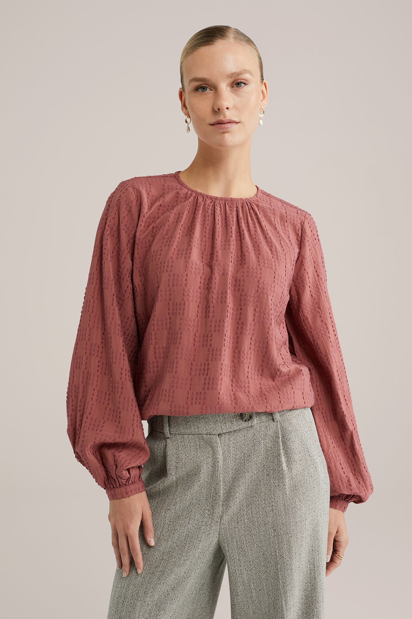 We Fashion Blouse Old Rose Maat: L | Longsleeves Outlet | Dames | Roze