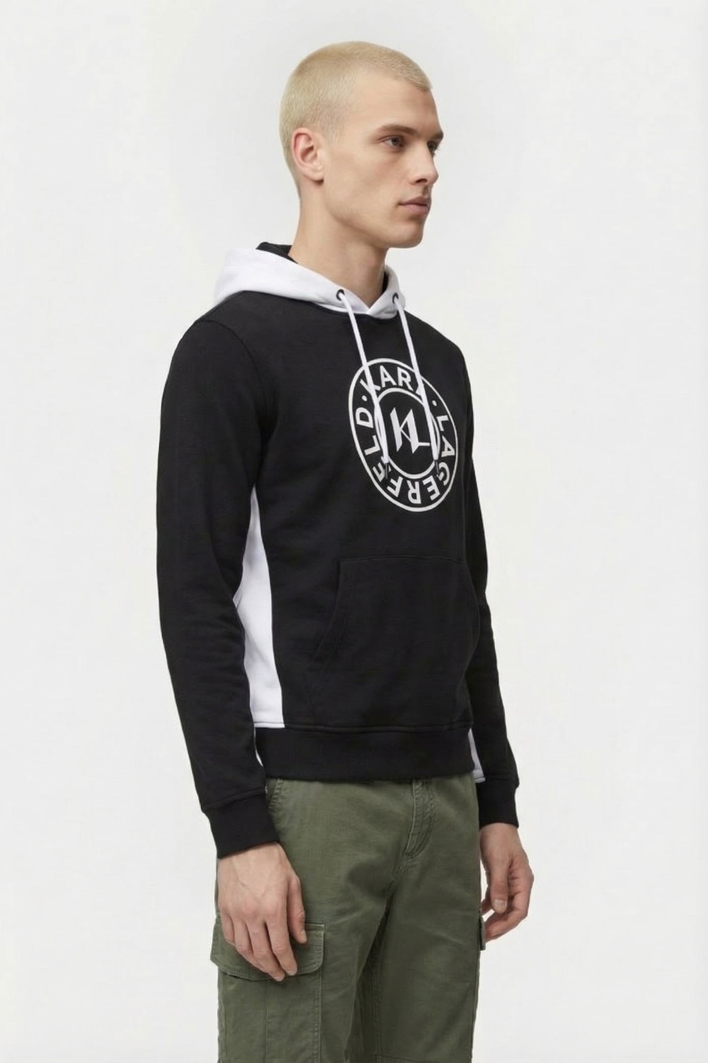 BLACK/WHITE SWEAT HOODY 3