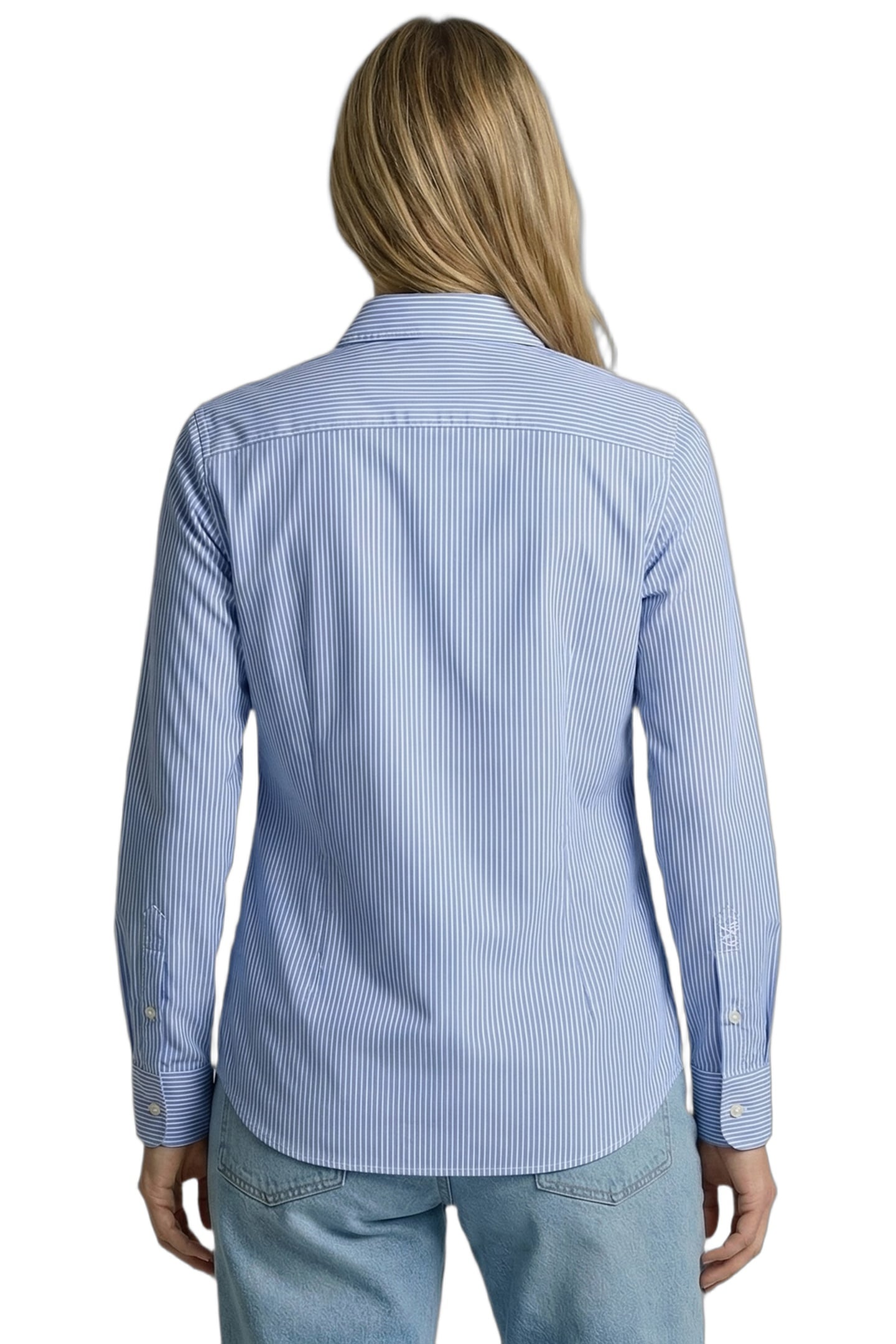 POPLIN STRIPE SHIRT LIGHT BLUE 2