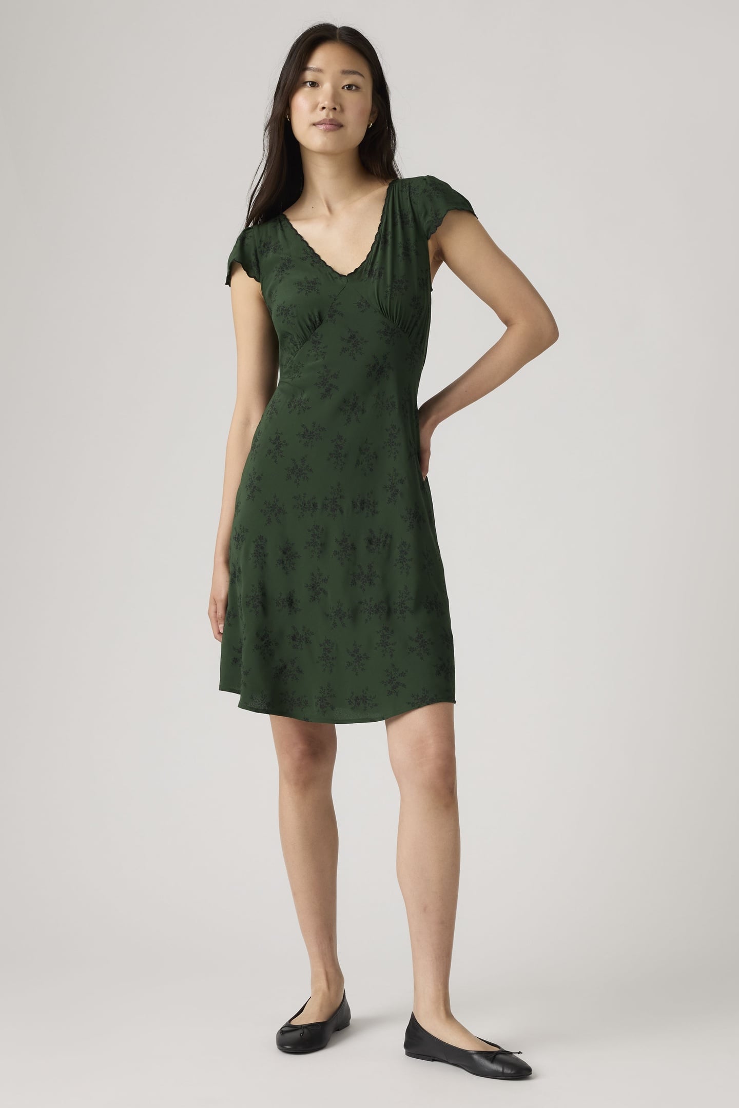 ELLORY DRESS GREEN 1