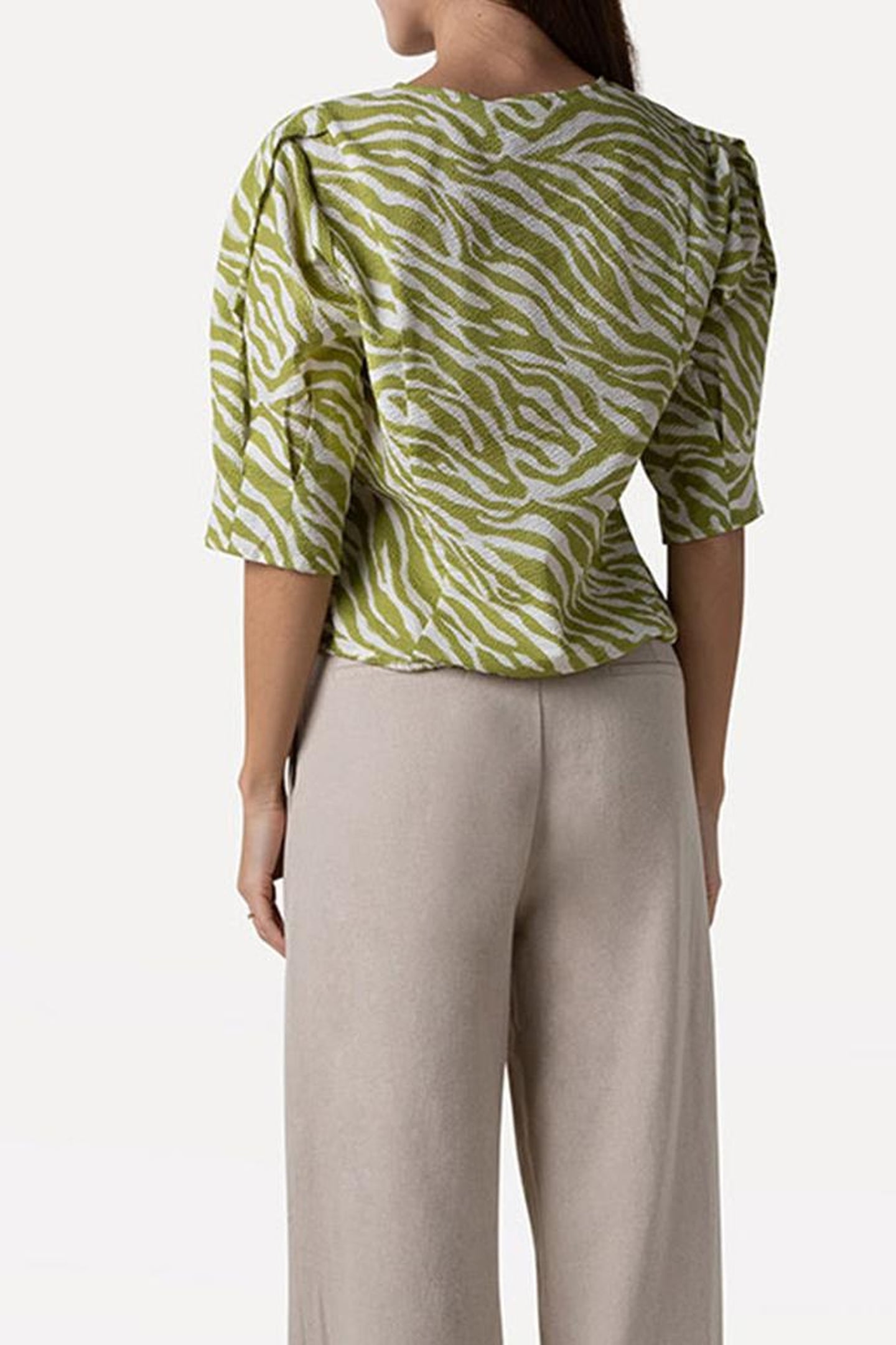 DOLLY SHIRT ABSTRACT GREEN 4