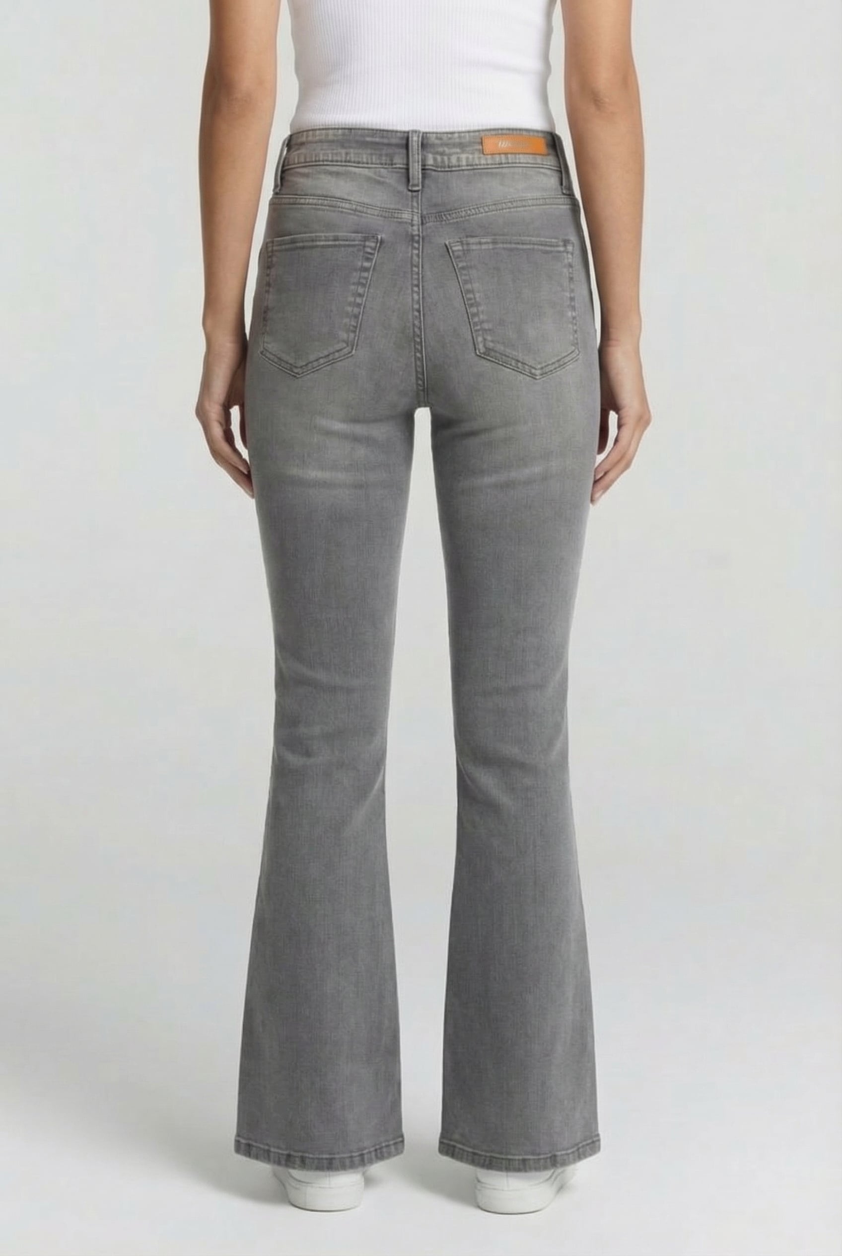 SUNRISE SPLIT JEANS MID GREY STONE 2