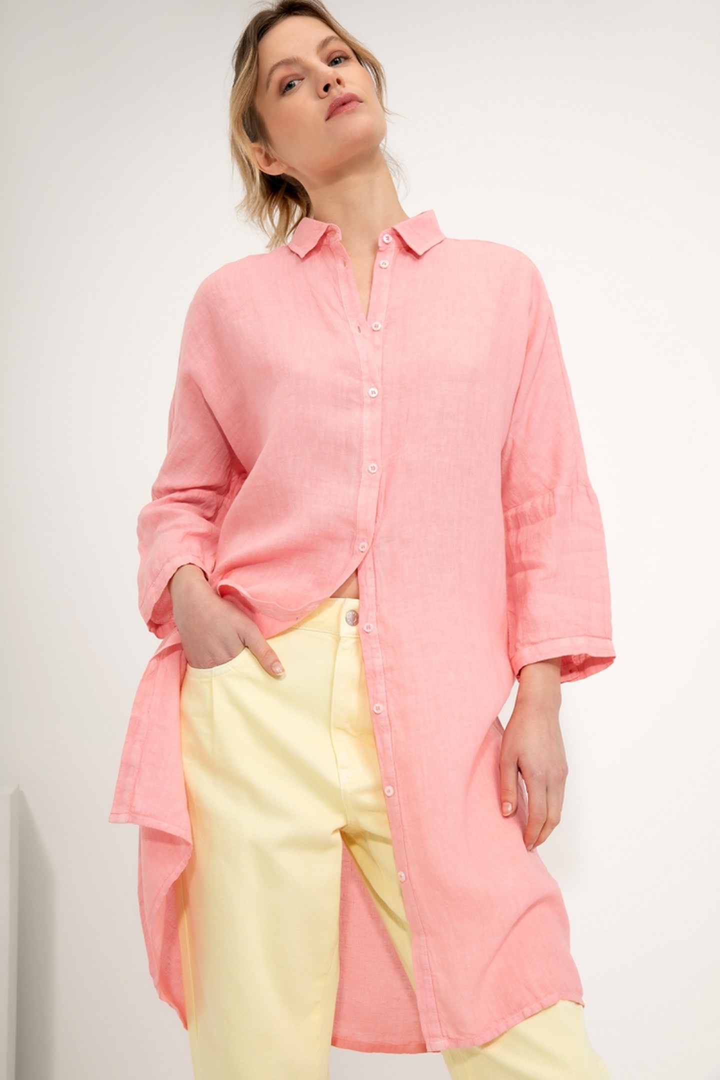 LORENNE BLOUSE INDIAN PINK 1