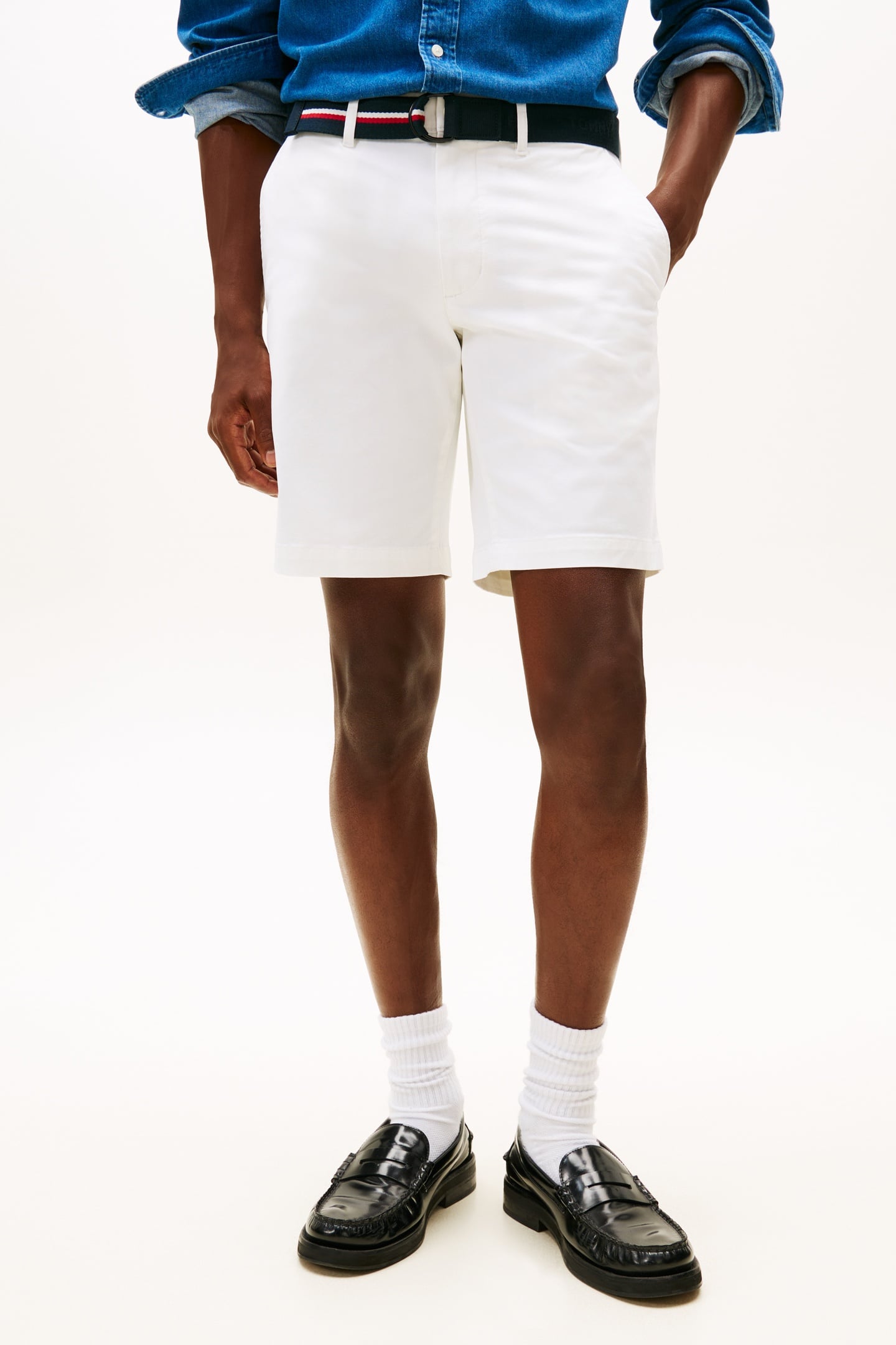 BROOKLYN ESSENTIAL TWILL SHORTS TH OPTIC WHITE 2