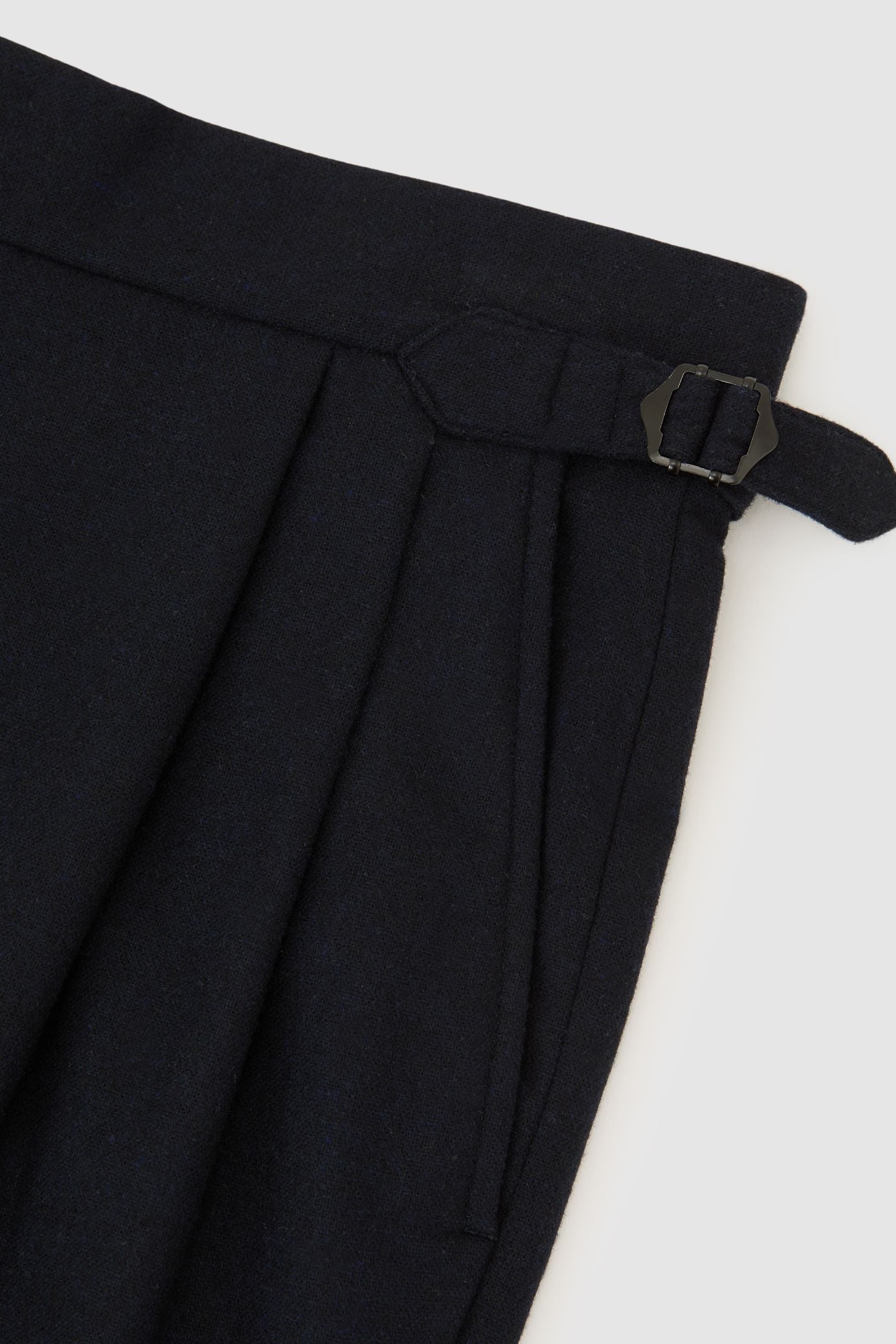 FLANNEL WIDE LEG TROUSER NAVY 5