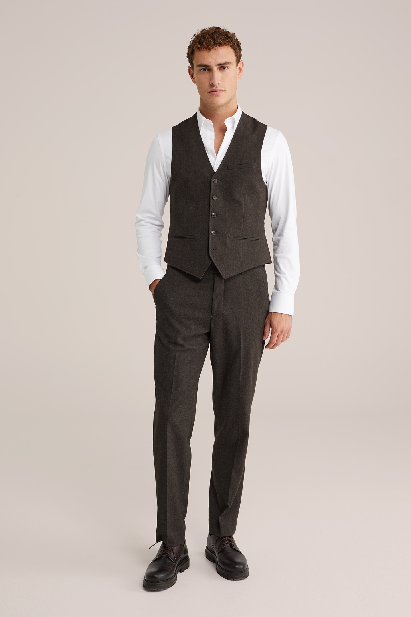 WAISTCOAT DARK BROWN 3