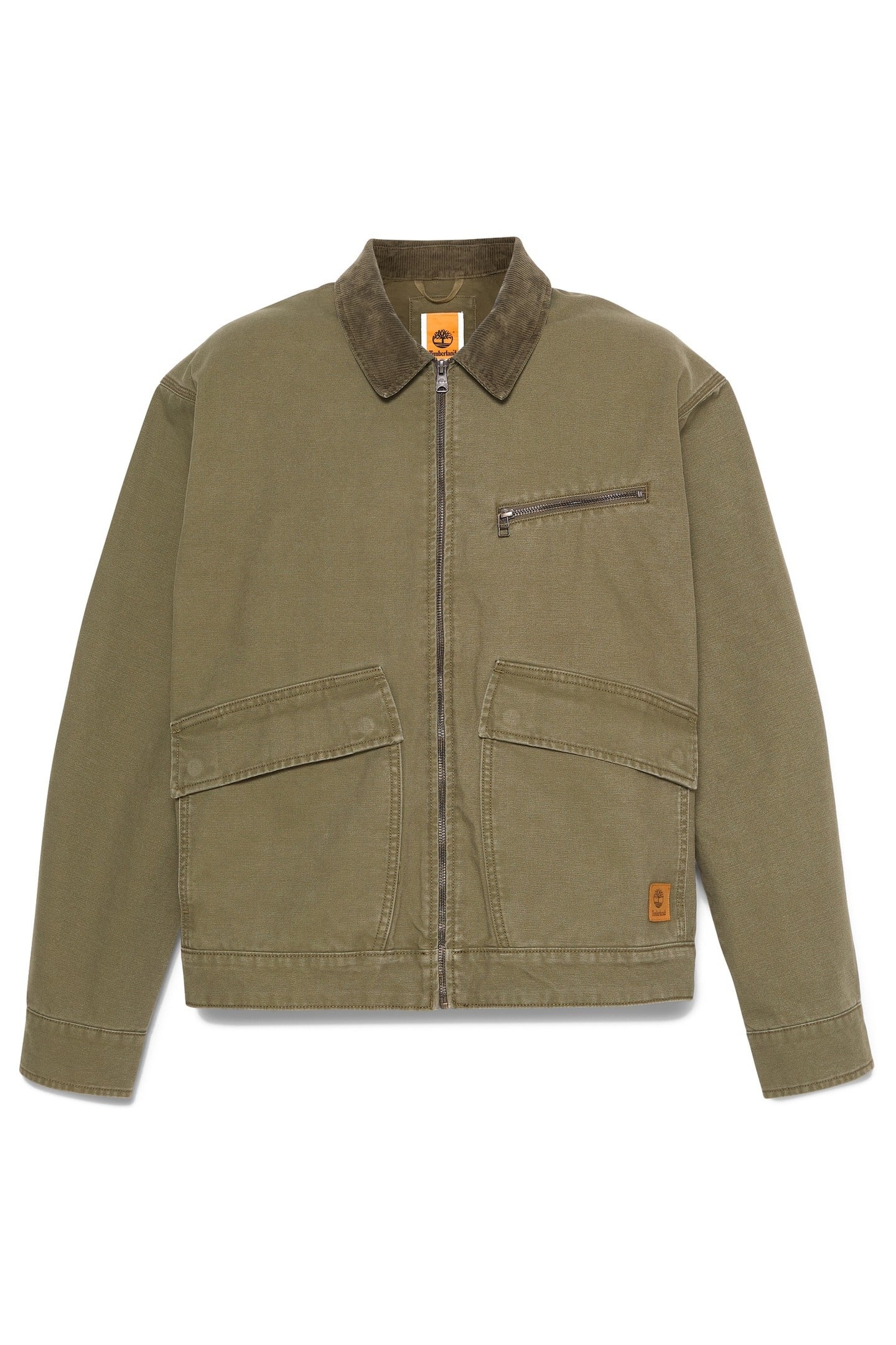 STRAFFORD WASHED CANVAS JACKET LEAF GREEN 3