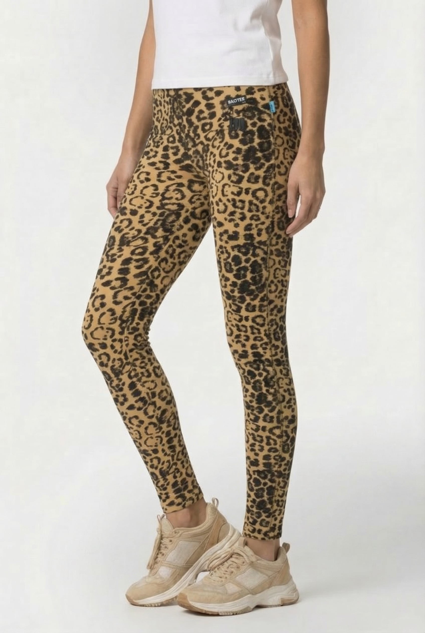 SHINNY LEGGING MULTICOLOR BROWN 3