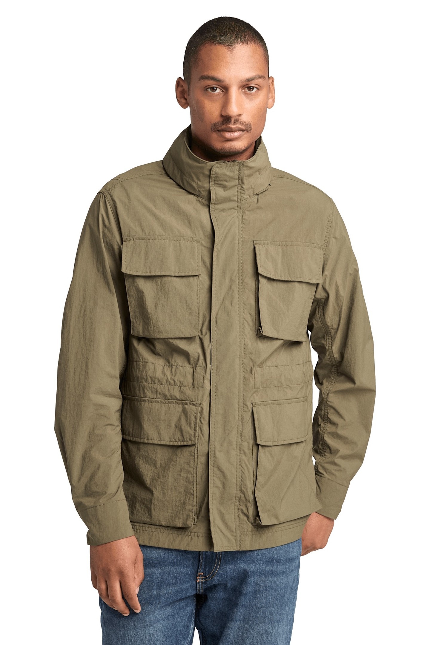 ABINGTON DURABLE WATER REPELLENT FIELD JACKET LEAF GREEN 1