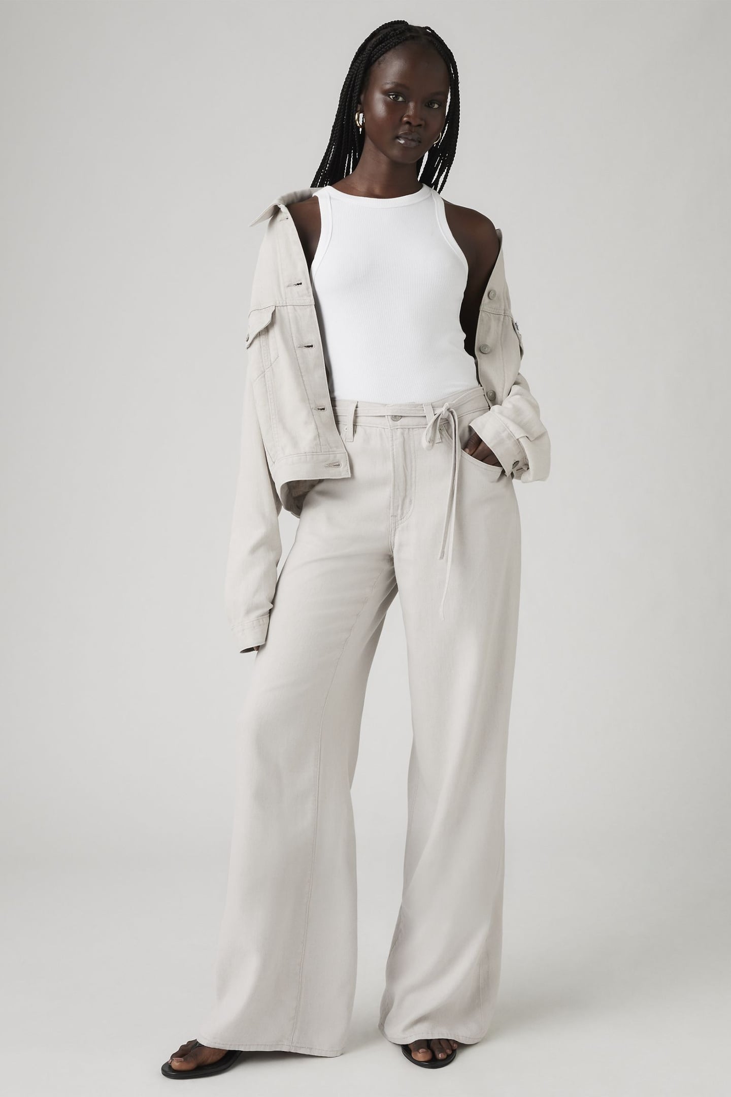 XL STRAIGHT JEANS GREY 3