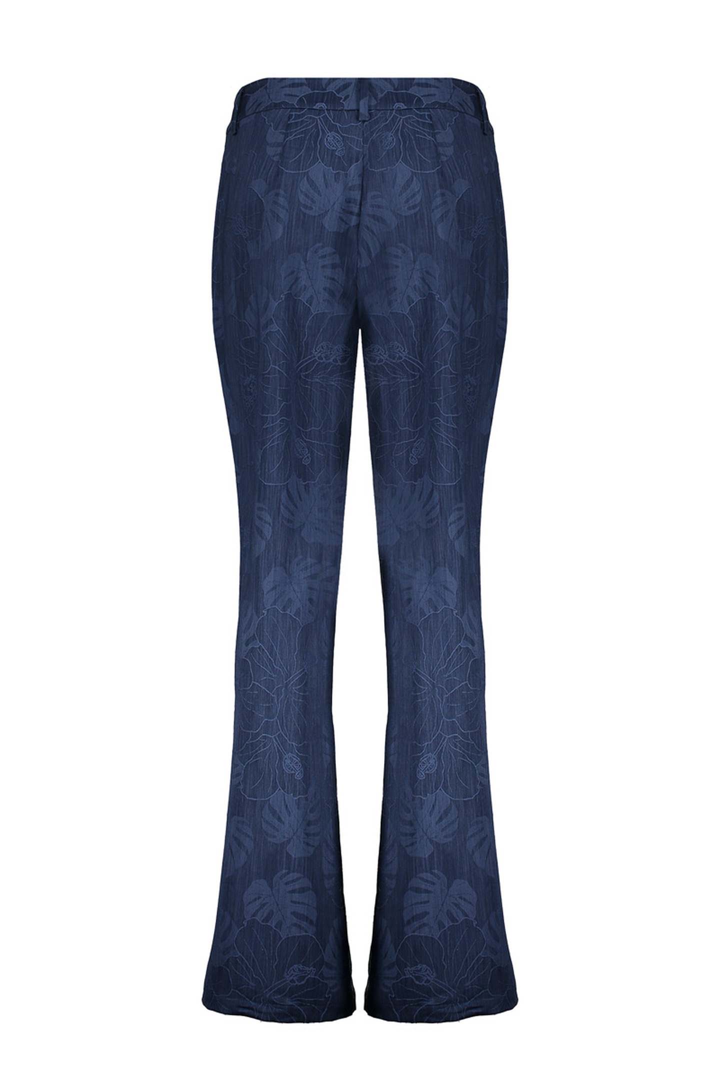 PANTS DENIM FLOWERS BLUE 2