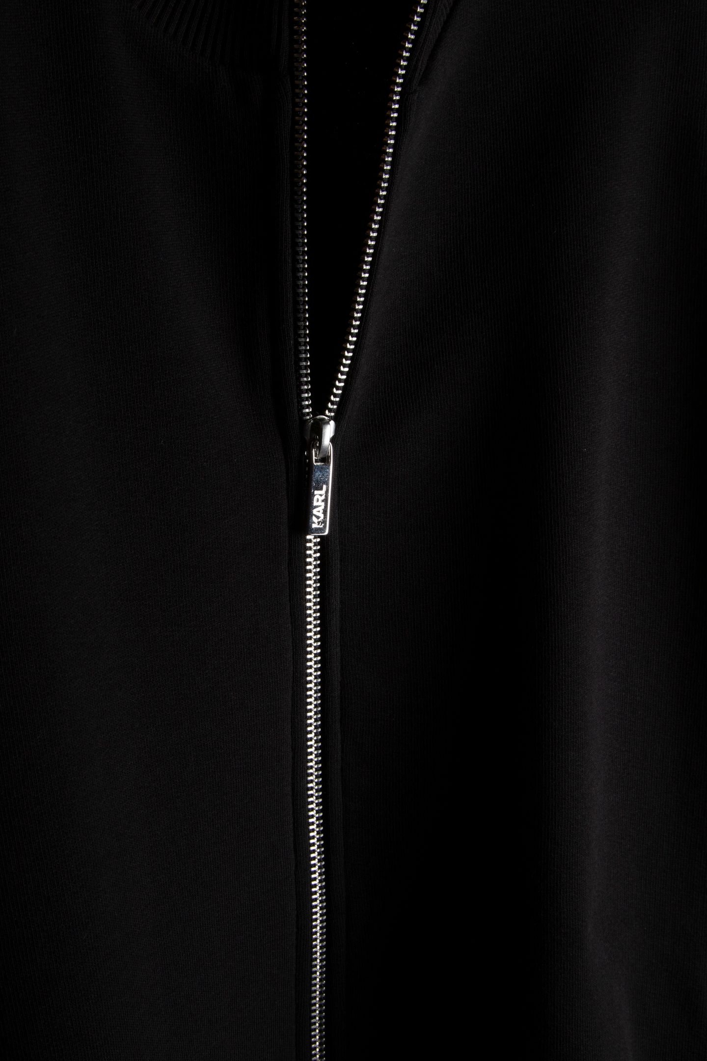 BLACK SWEAT ZIP JACKET 3