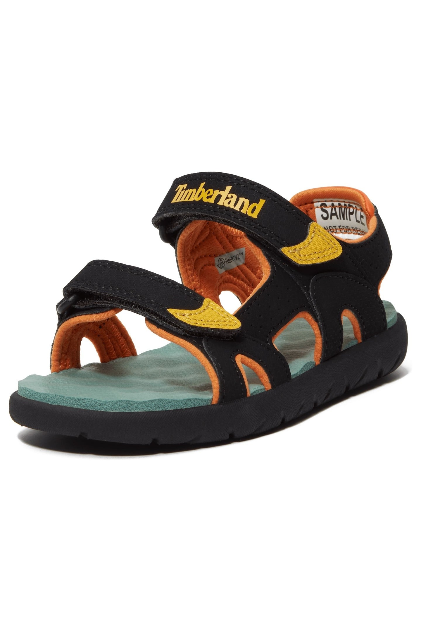PERKINS ROW BACKSTRAP SANDAL BLACK W MEDIUM YELLOW 5