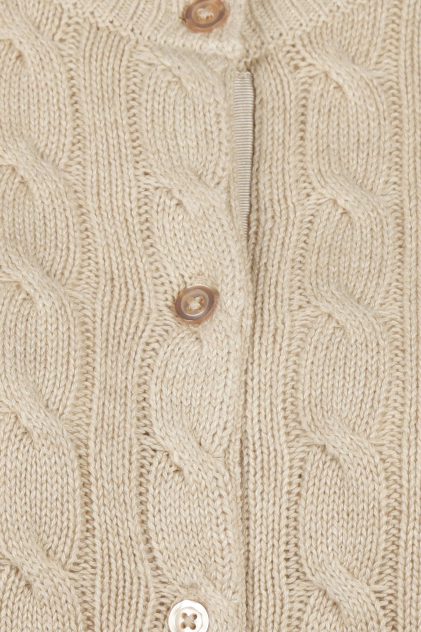 CABLE BUTTON CARDIGAN SAND 5