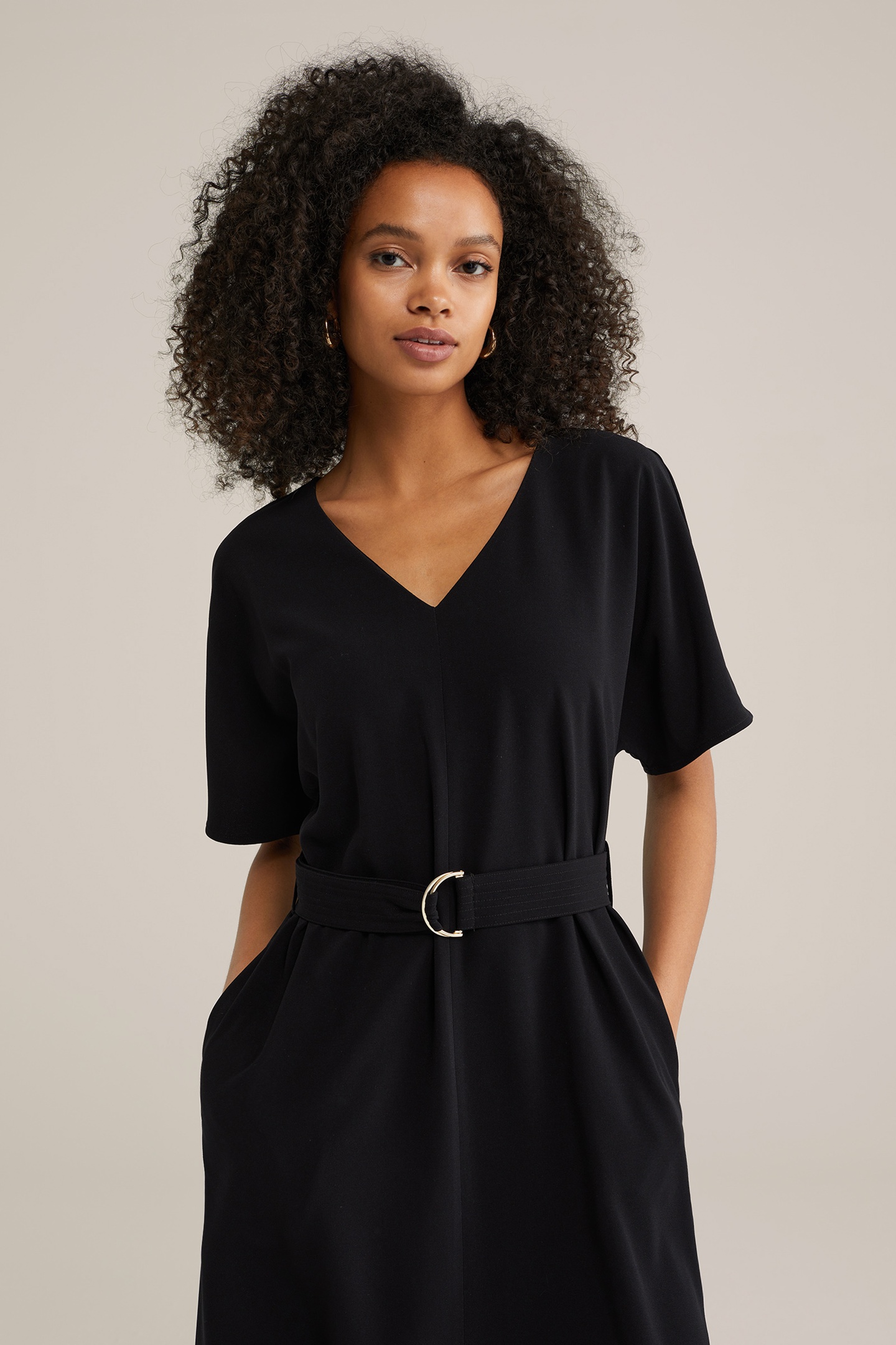 DRESS MID LENGTH BLACK 4