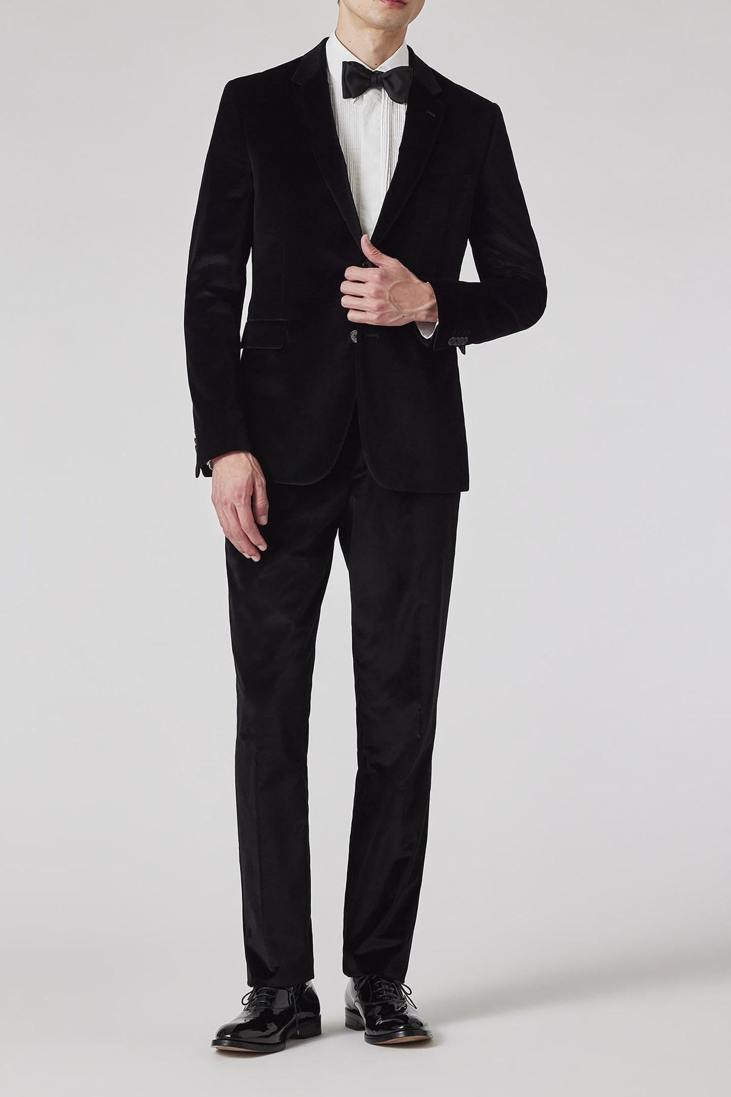 SLIM FIT 2 BTN JACKET BLACK 2