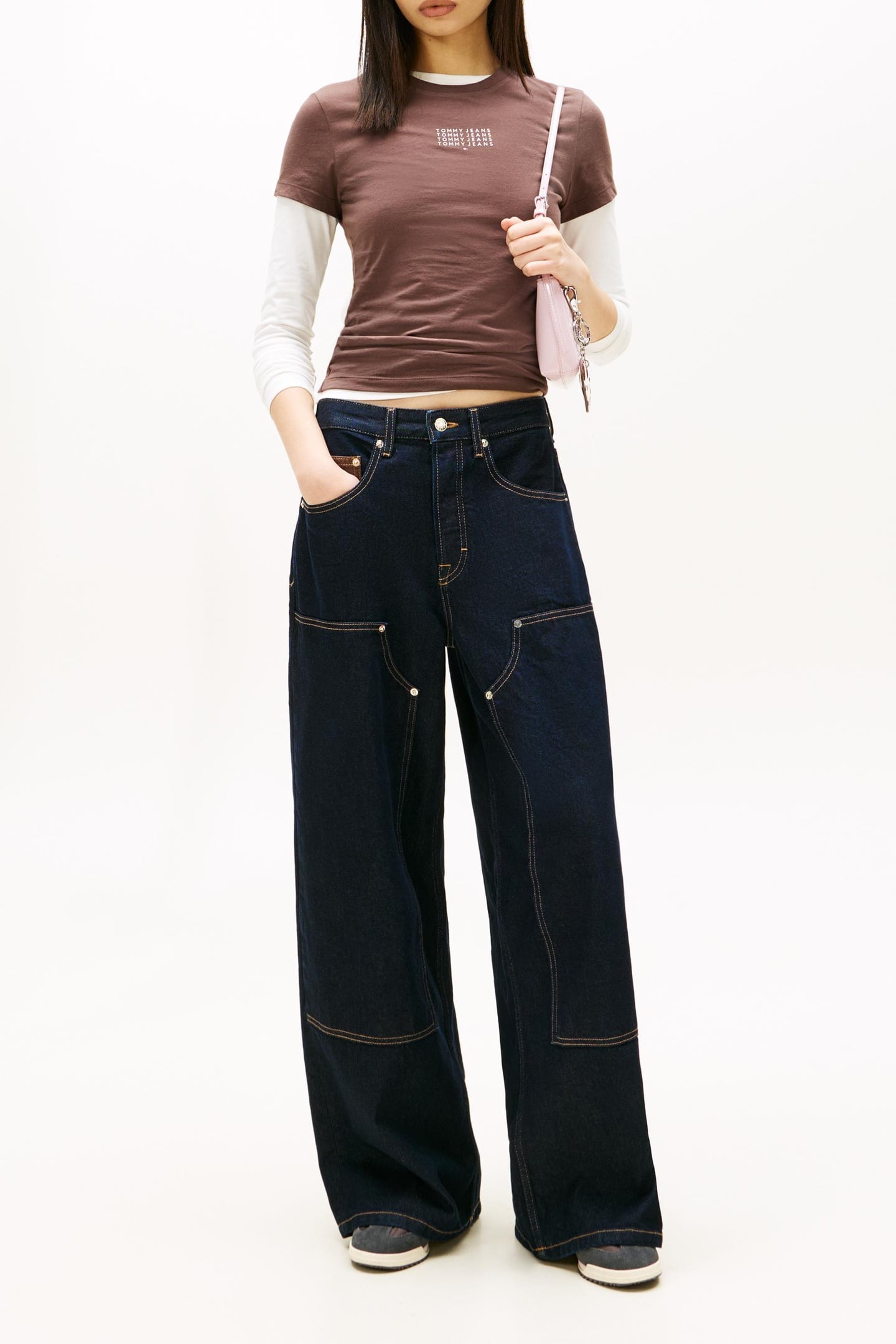 SLIM MULTI LINEAR TEE BLACK WALNUT 4