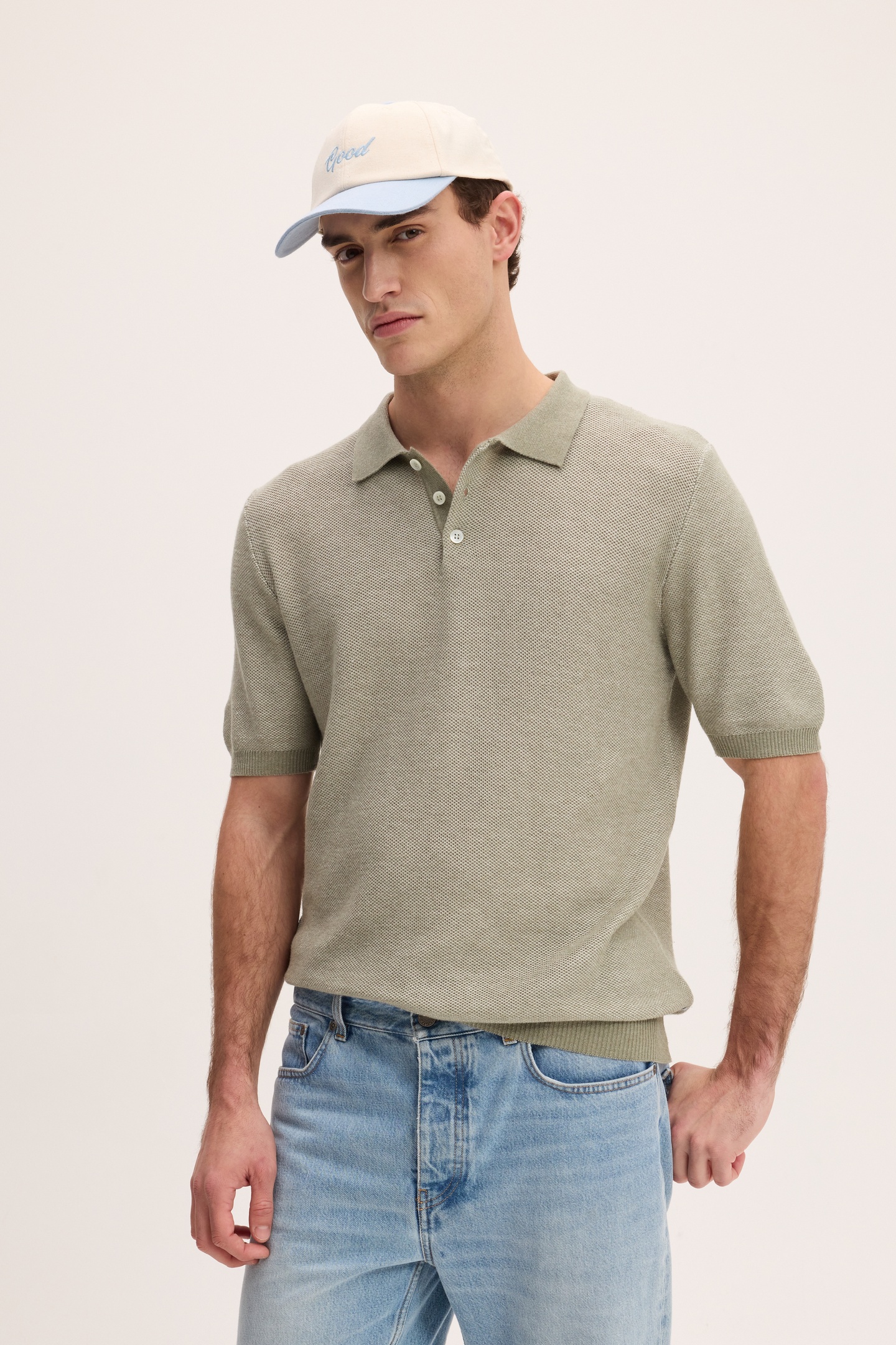 POWER POLOS GREEN WHITE 2