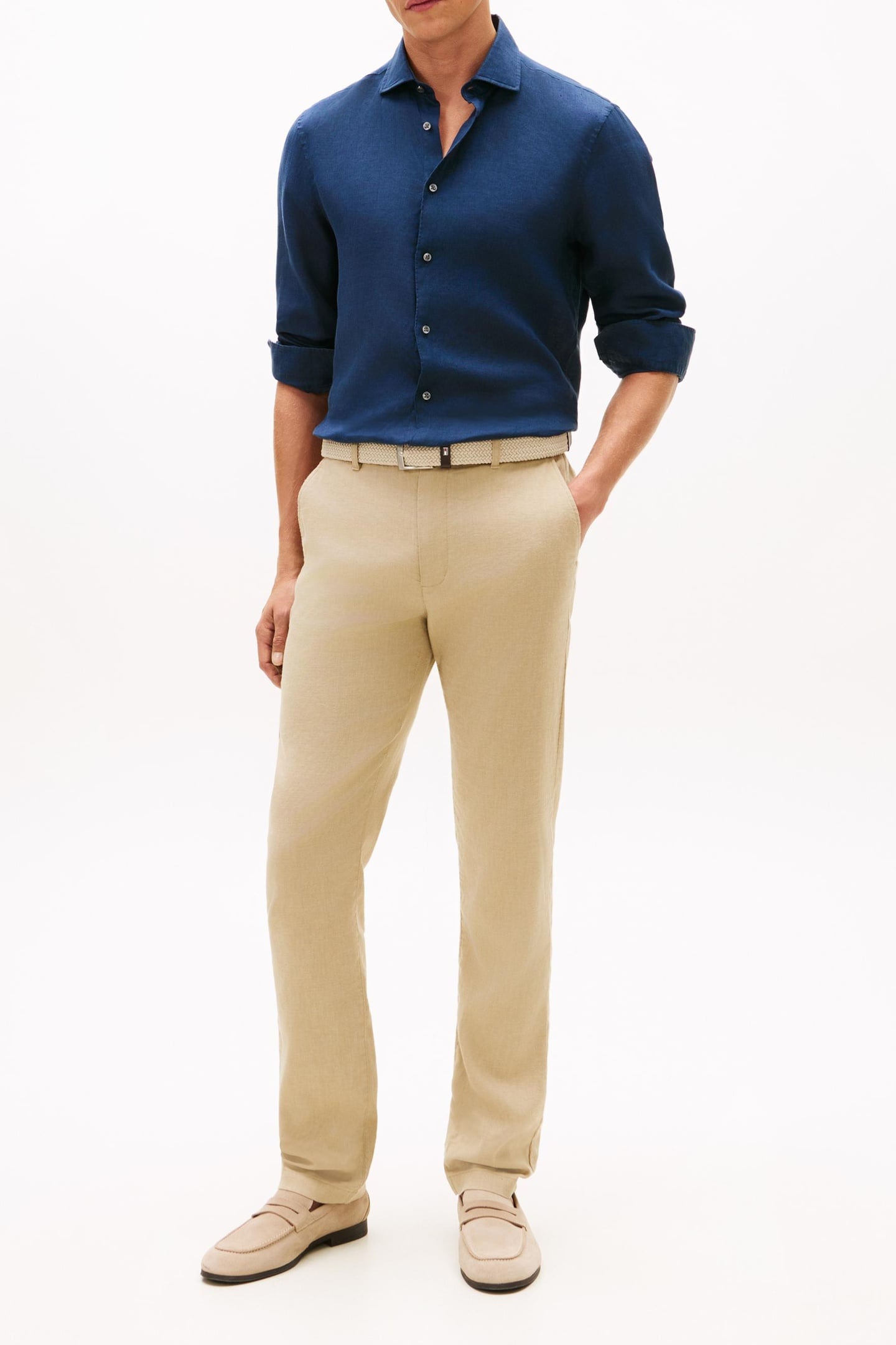 DC LINEN SHIRT NAVY IRIS 1