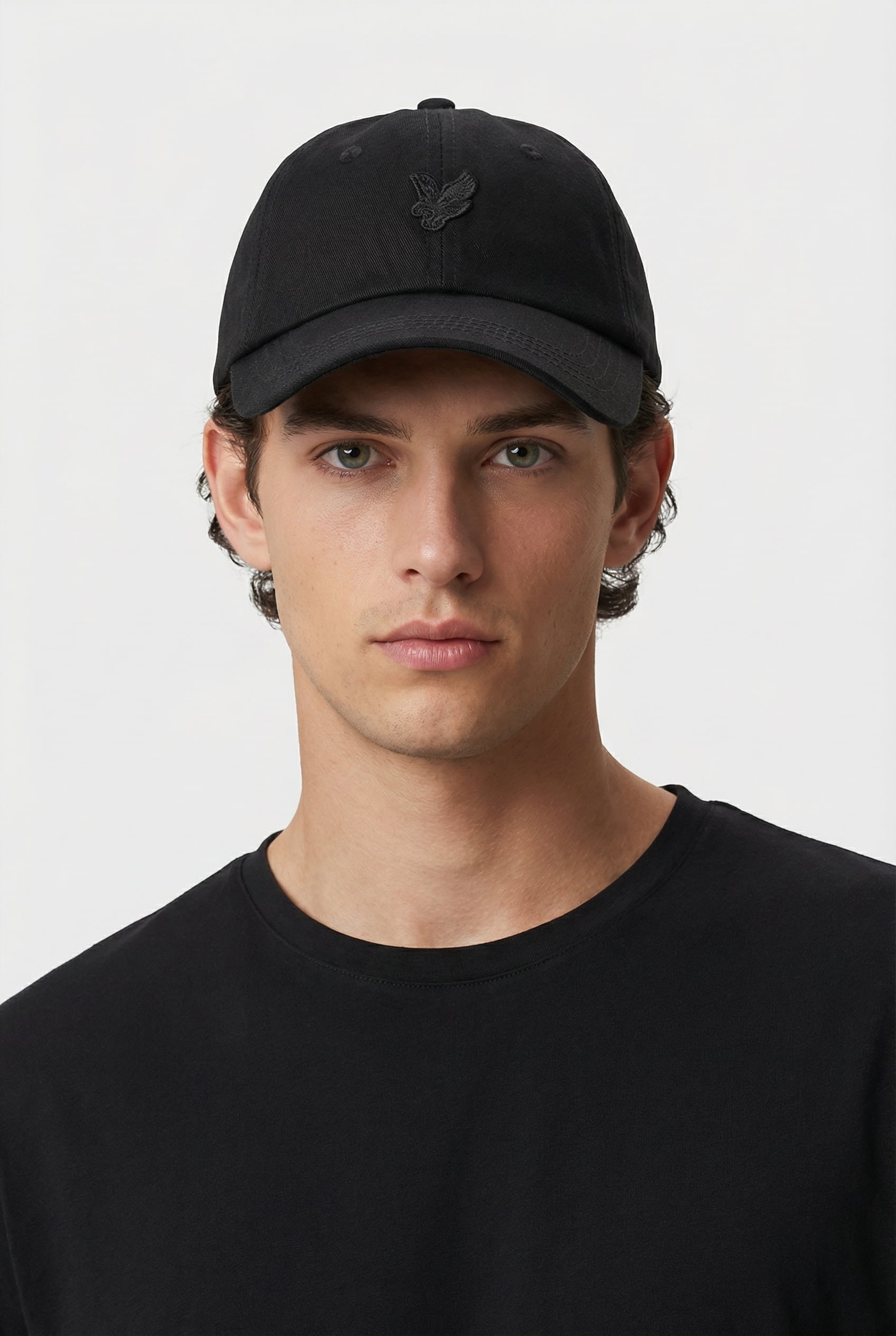TONAL EAGLE BASEBALL CAP JET BLACK 1