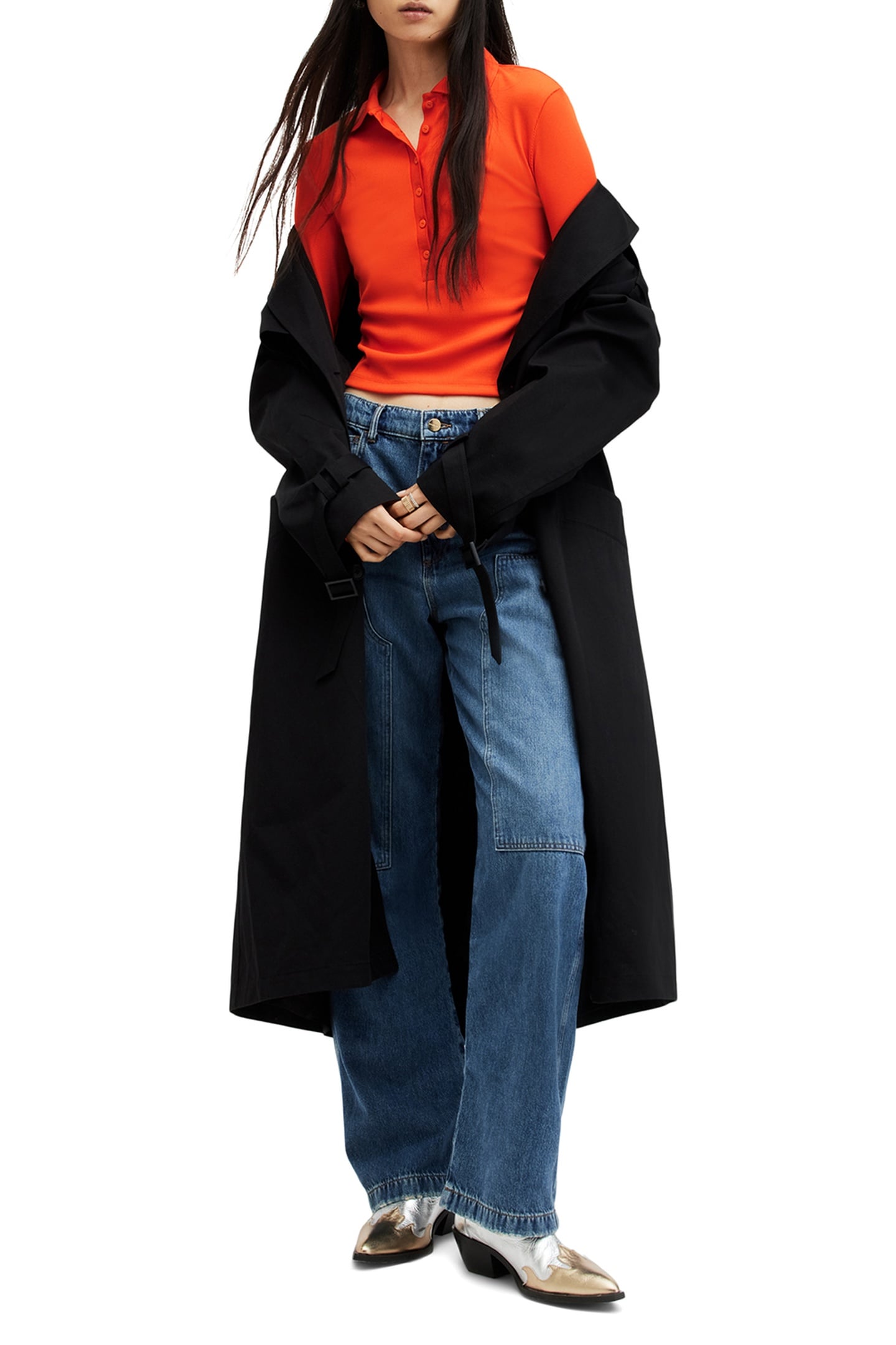 HALLIE LS POLO ZESTY ORANGE 6