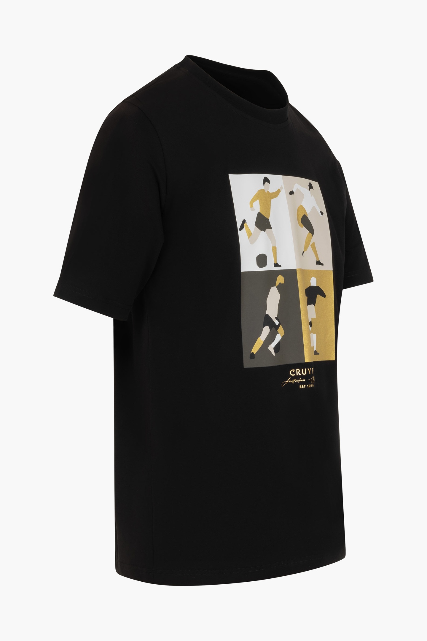 CRUYFF TURN TEE BLACK/GOLD 2