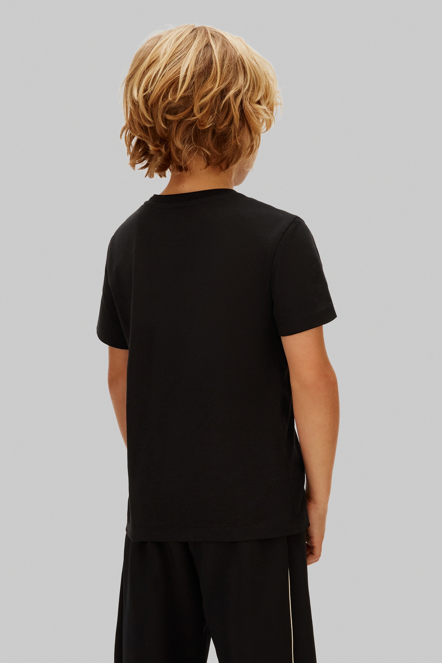 BOYS MINIMAL LOGO S/S T-SHIRT CK BLACK 3