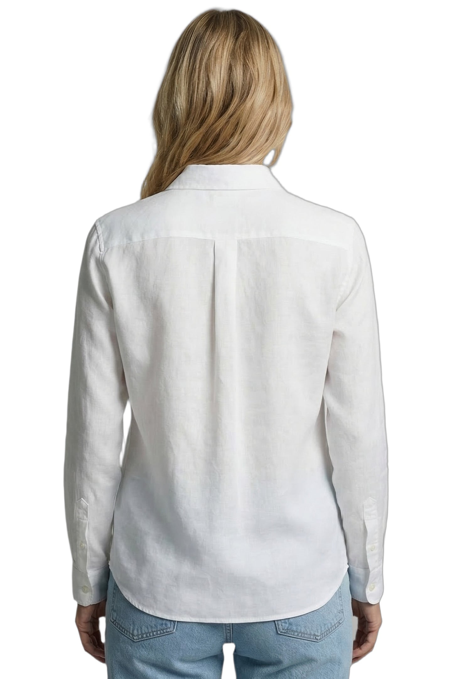 SOLID LINEN BLEND SHIRT WHITE 2