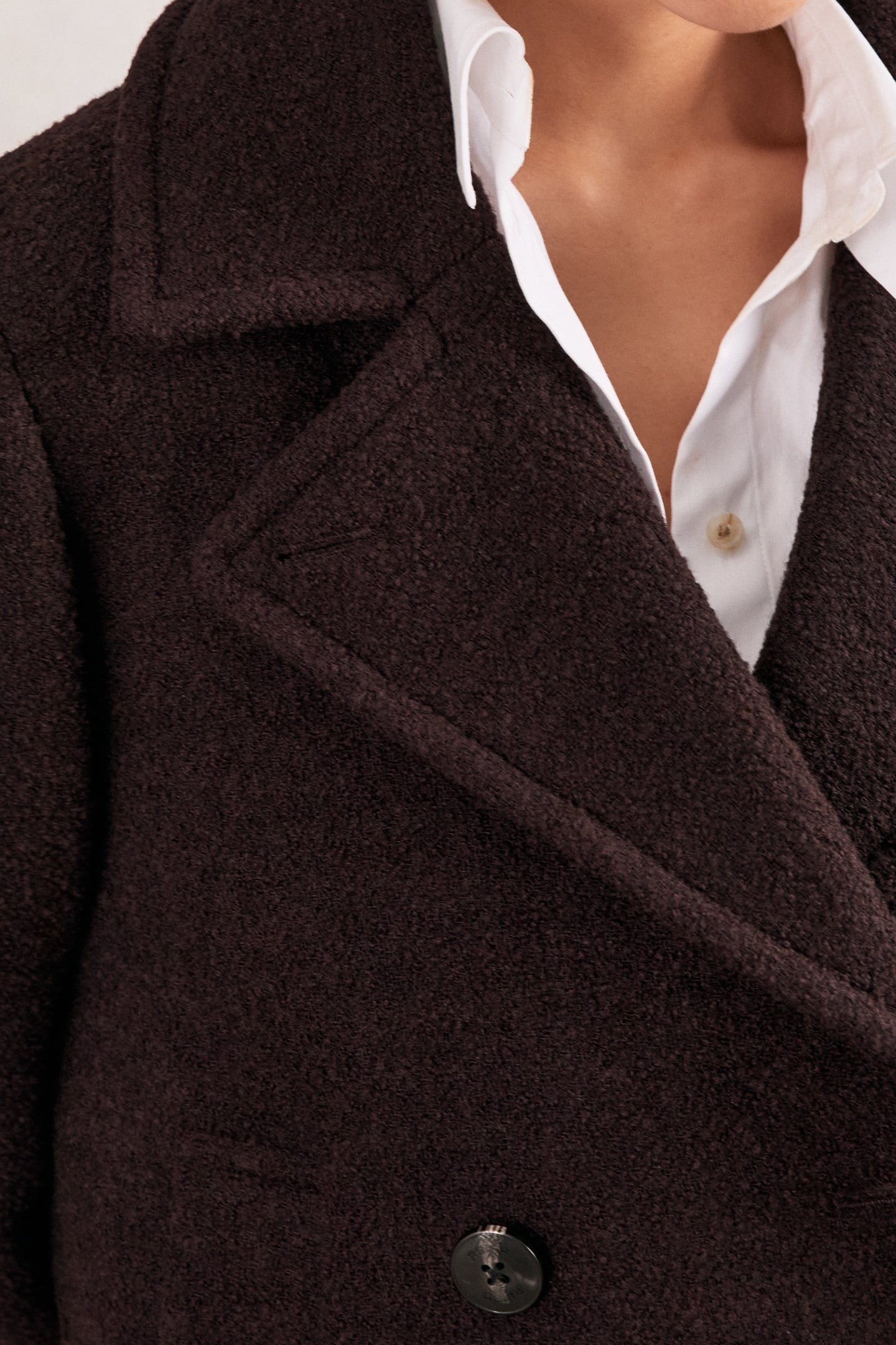 SHORT WOOL COAT BURGUNDY 3