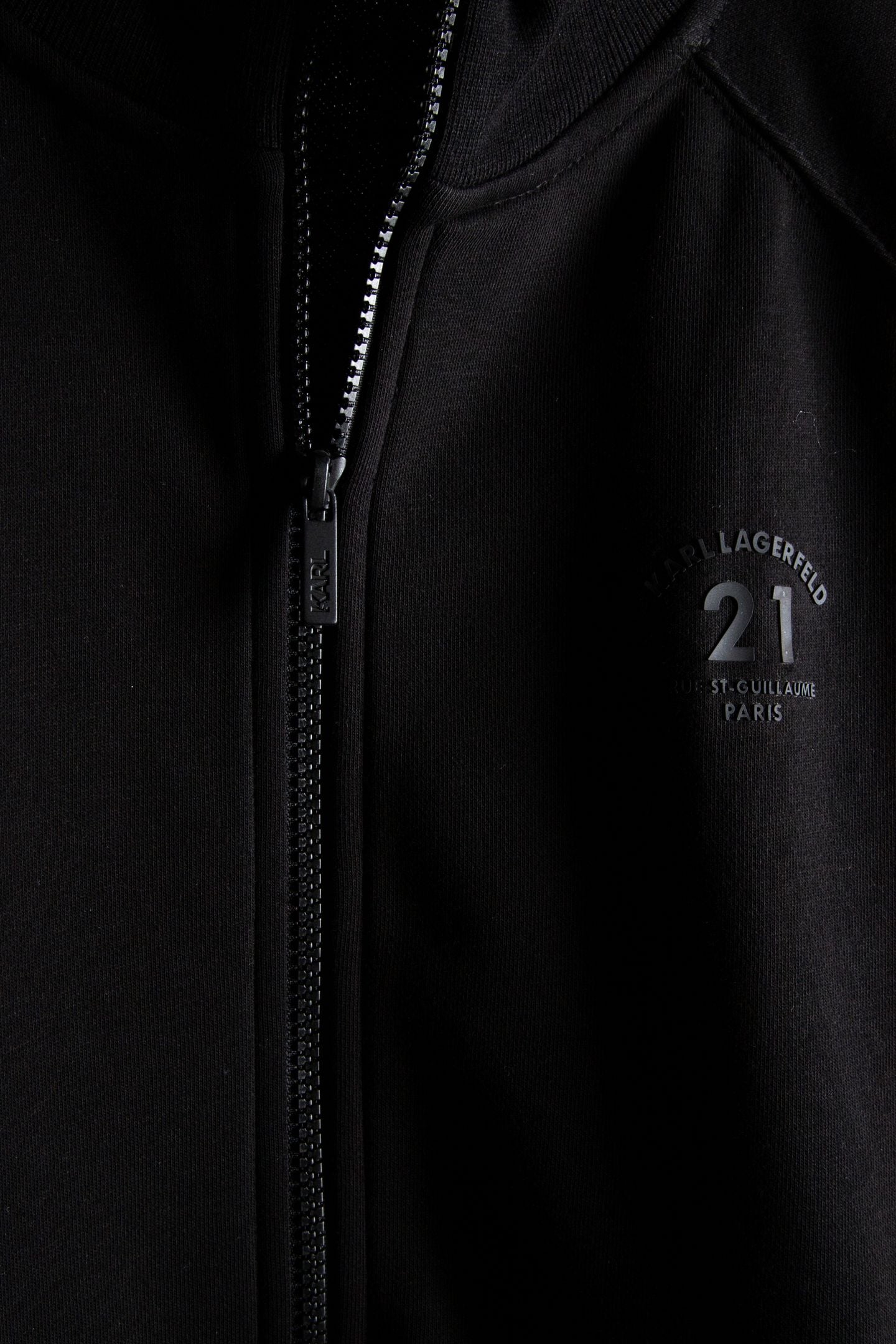 BLACK SWEAT ZIP JACKET 5