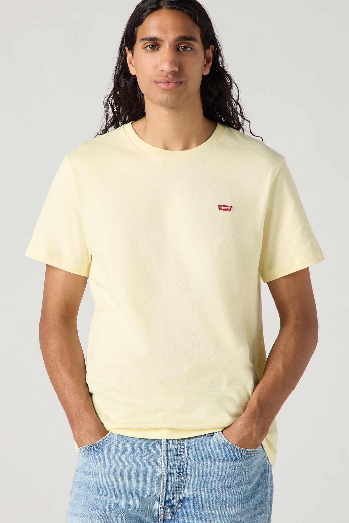 Levi's Original Housemark Tee Yellow Maat: M | Basic T-Shirts Outlet | Heren | Geel