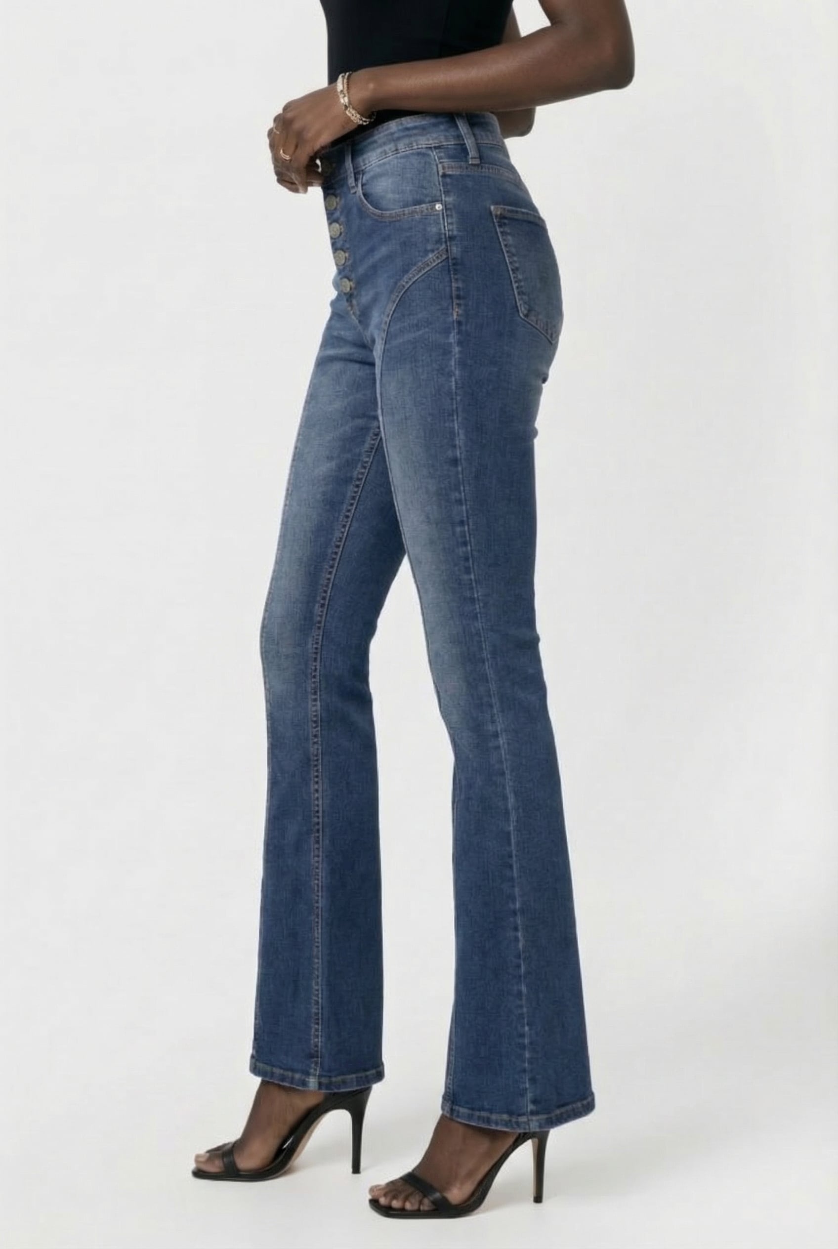 SUNRISE SEAM JEANS DARK BLUE STONE 3