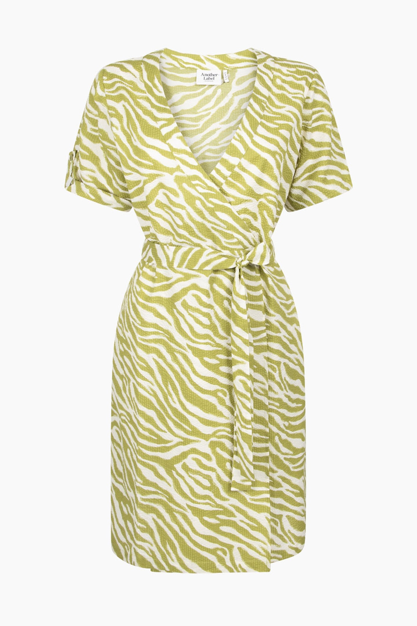 HAILEY DRESS ABSTRACT GREEN 3