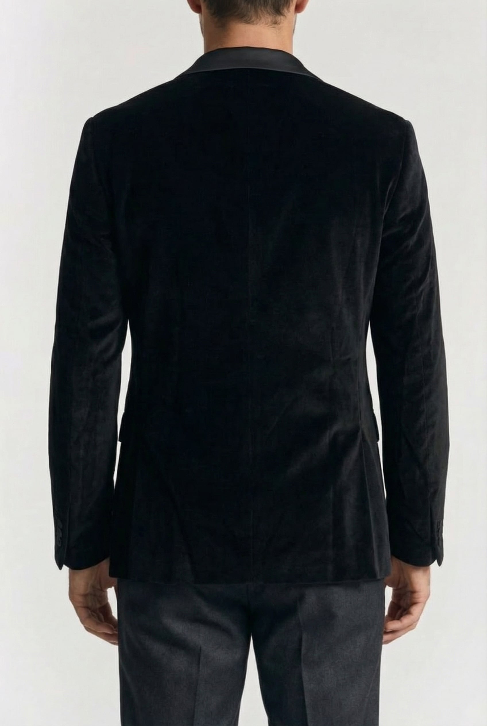 MARCIANO BY GUESS ALAIN PEAK BLAZER JET BLACK 2