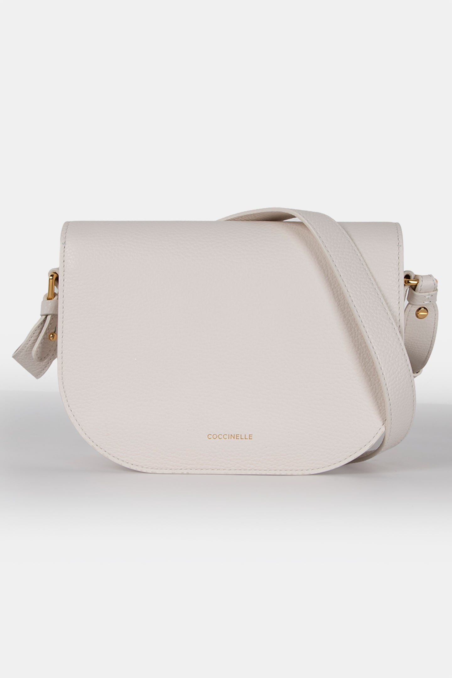 LEATHER CROSS BODY BAG IN CREAM 4