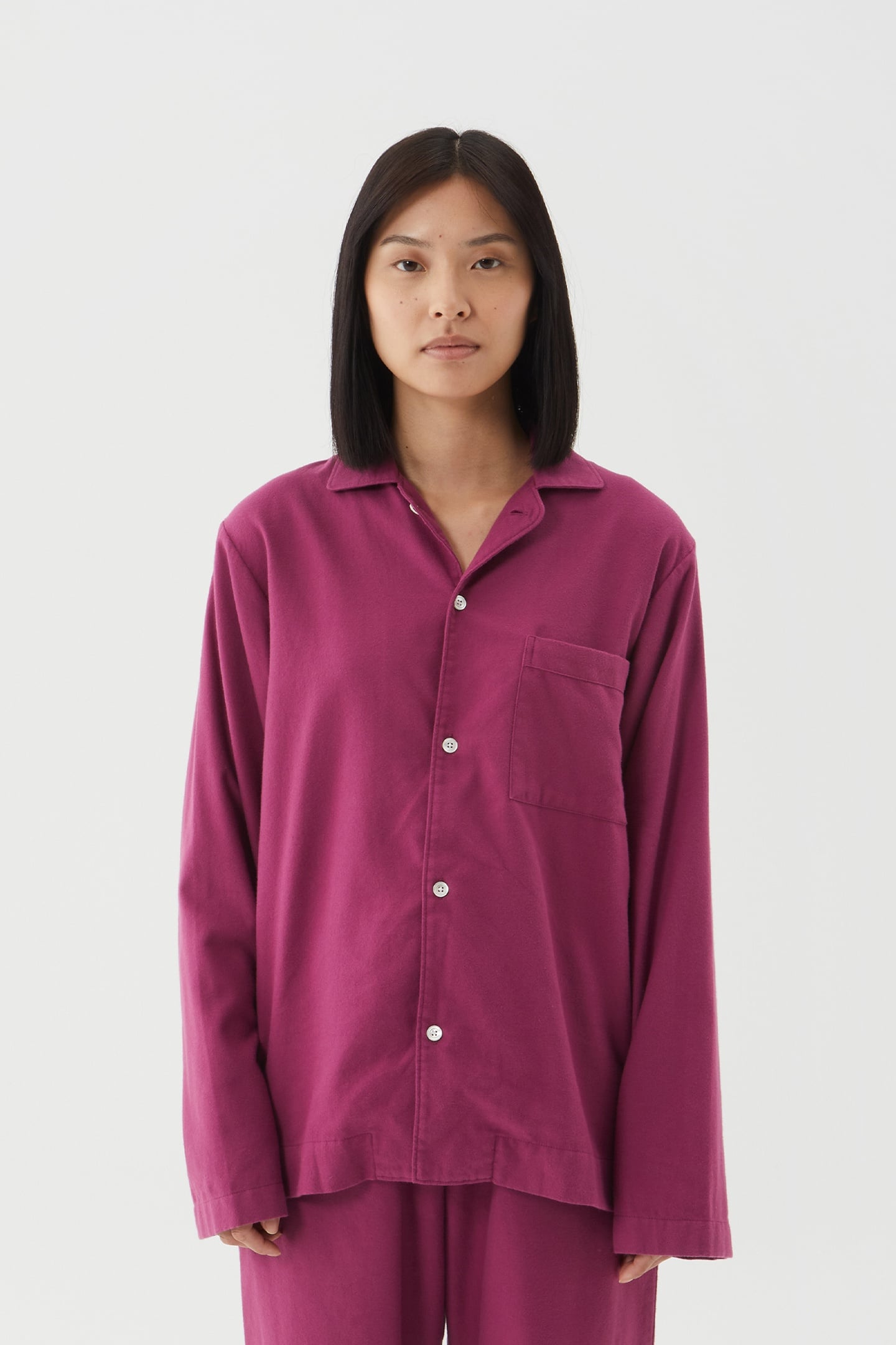 UNISEX FLANNEL, PYJAMAS SHIRT GRAPE 2