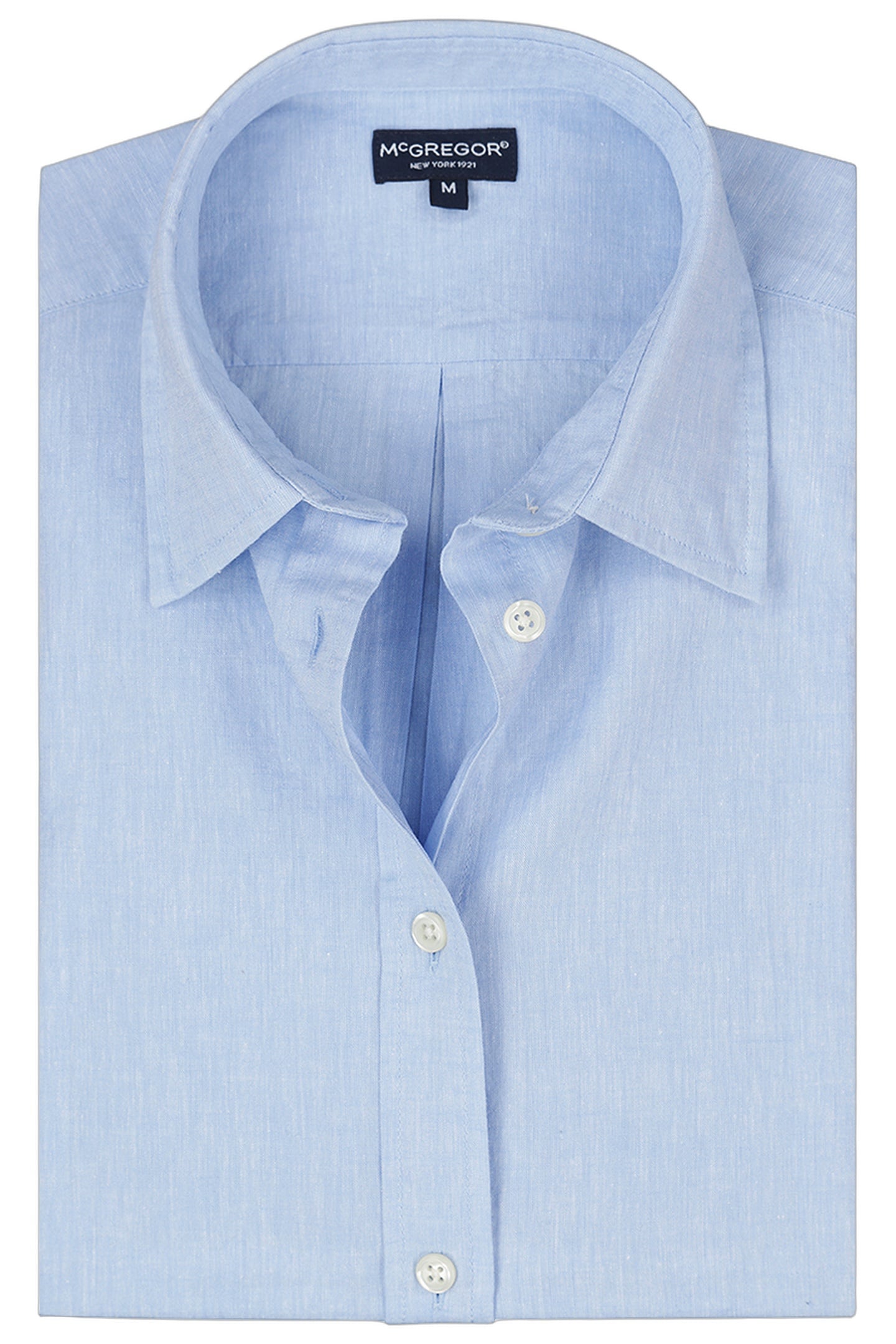 SOLID LINEN BLEND SHIRT LIGHT BLUE 4