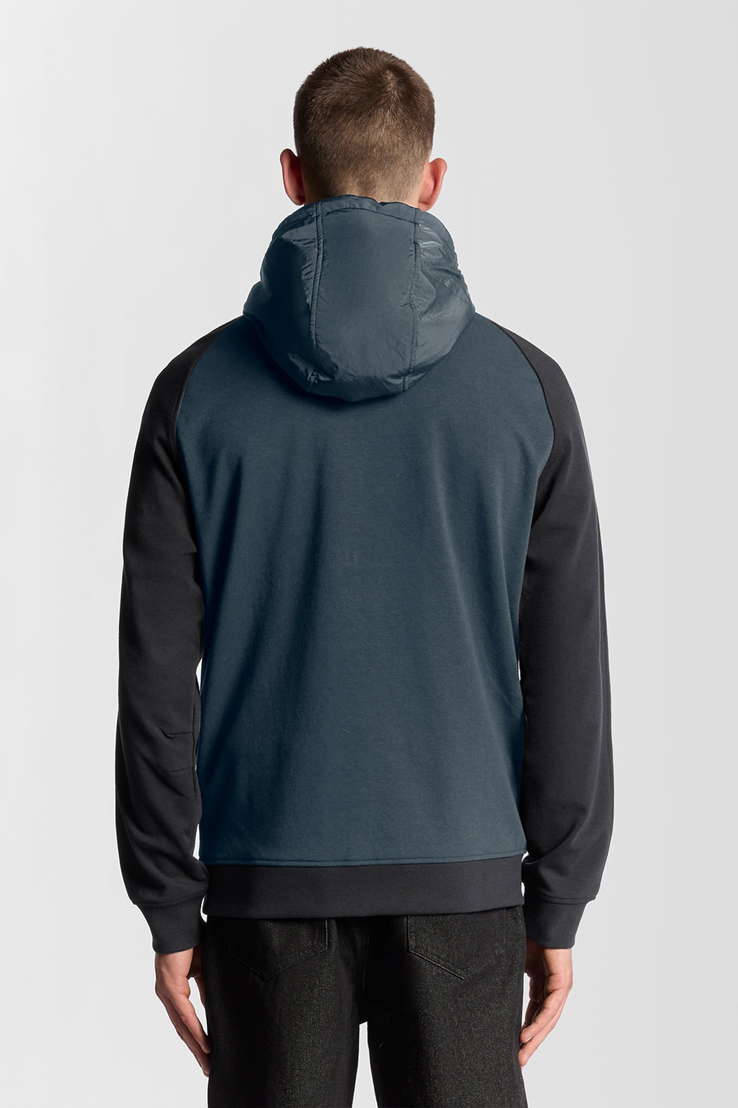 HALF RAGLAN HYBRID HOODIE DARK NAVY 3