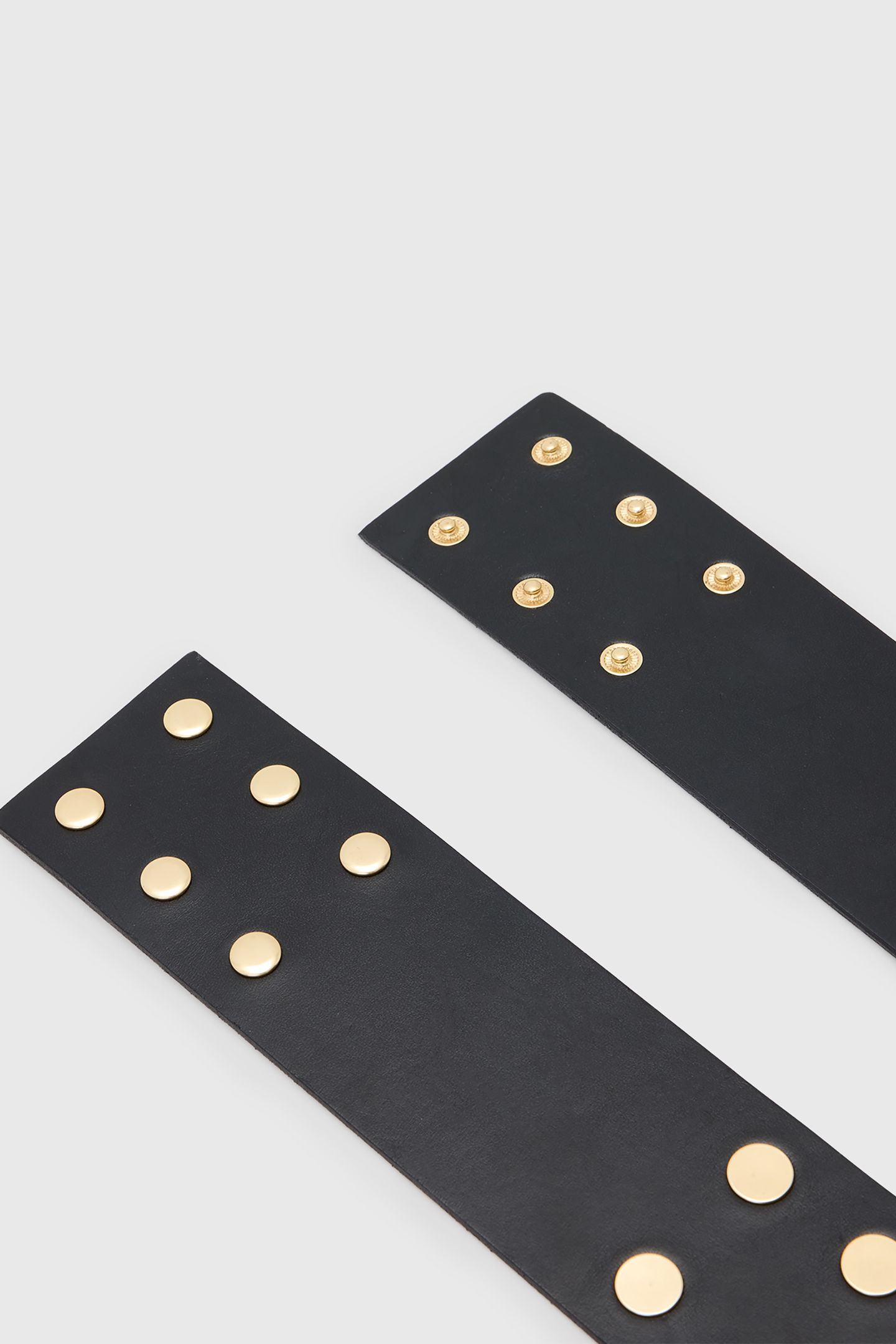 RIO STUD WAIST BELT BLACK/WARM BRASS 3